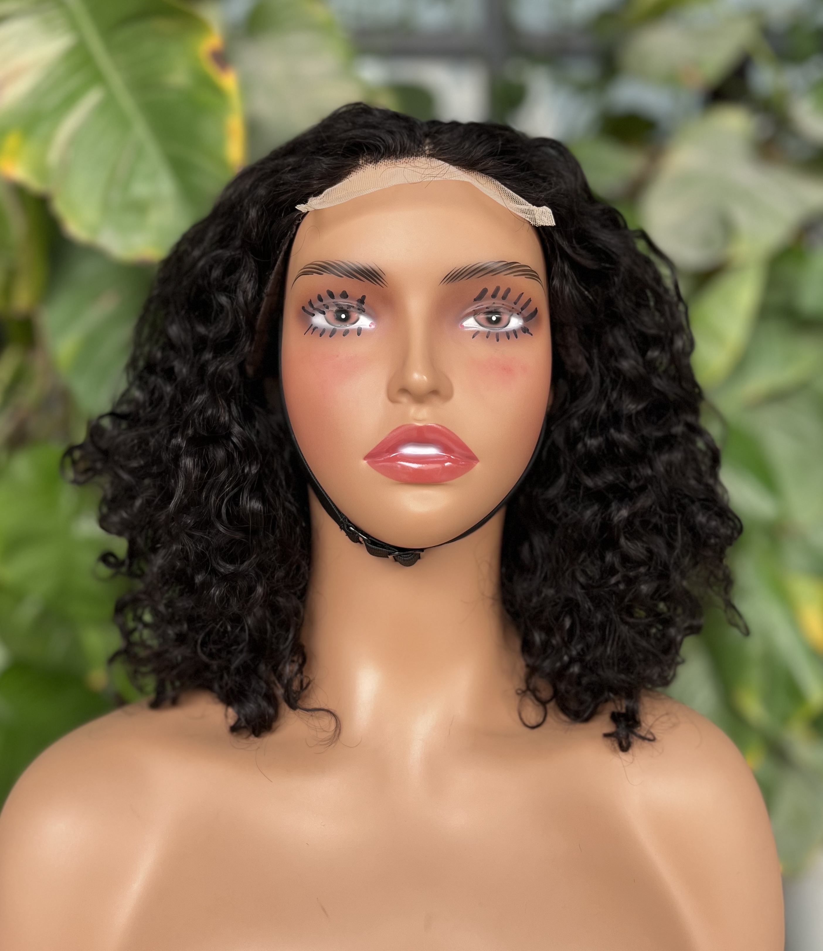 ola hair Human Hair Wig Vendors Machine Make Lace Frontal Wig Water Wave Curly Virgin Brazilian Hair Wigs