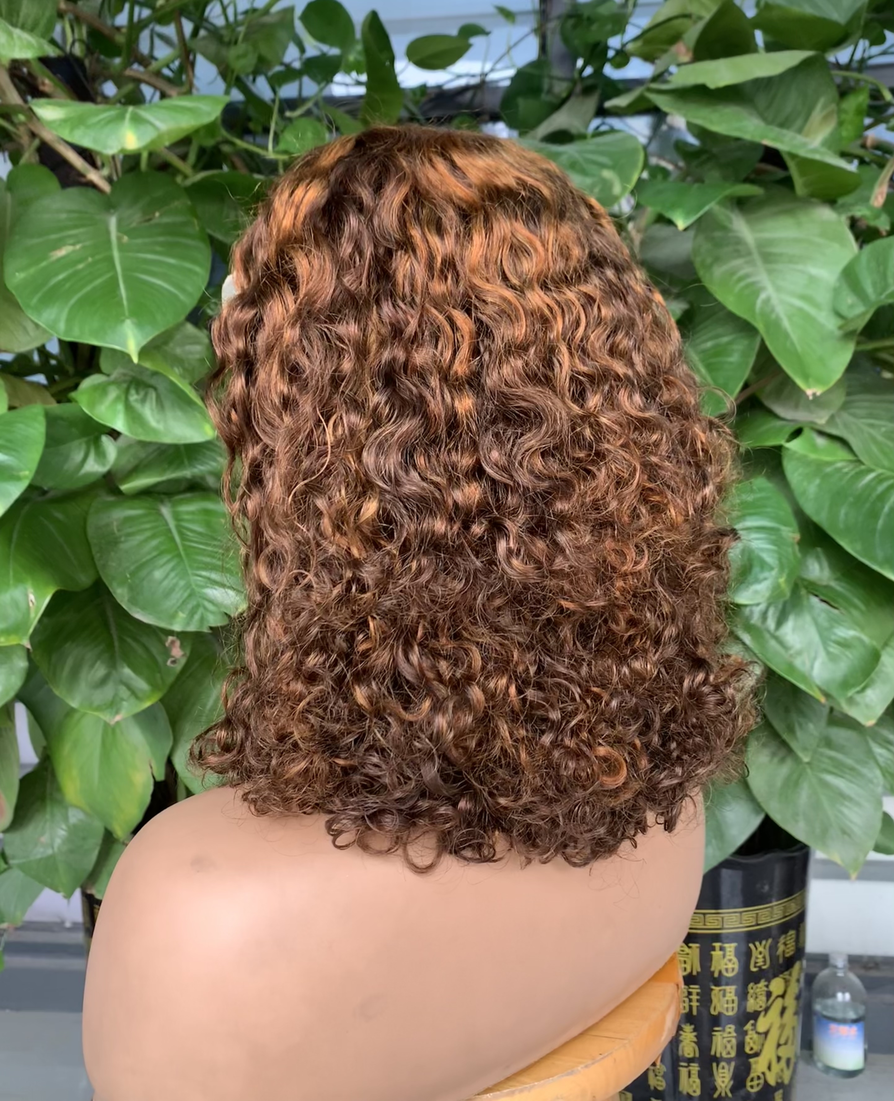 ola hair Human Hair Wig Vendors Machine Make Lace Frontal Wig Water Wave Curly Virgin Brazilian Hair Wigs