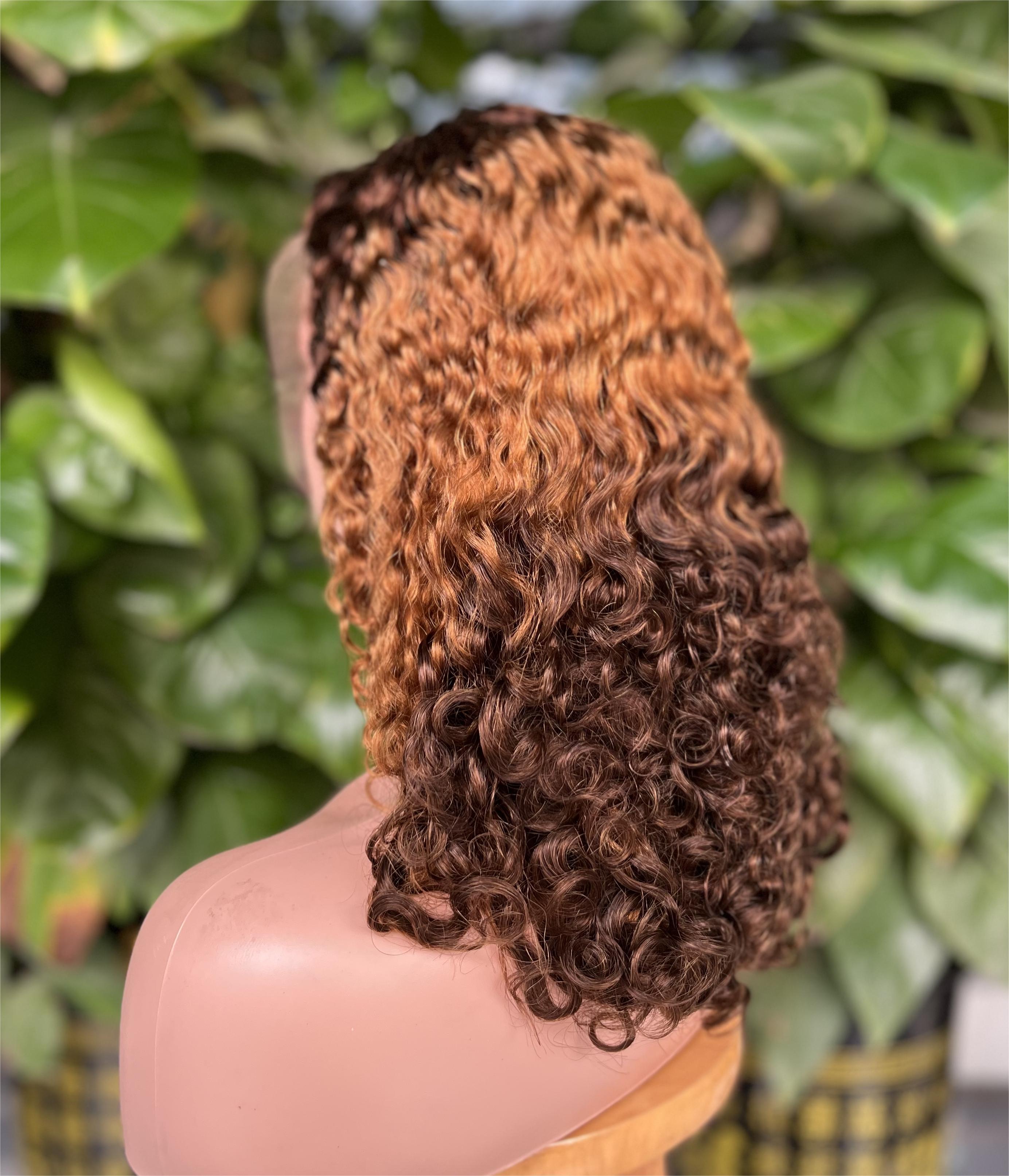 ola hair Human Hair Wig Vendors Machine Make Lace Frontal Wig Water Wave Curly Virgin Brazilian Hair Wigs