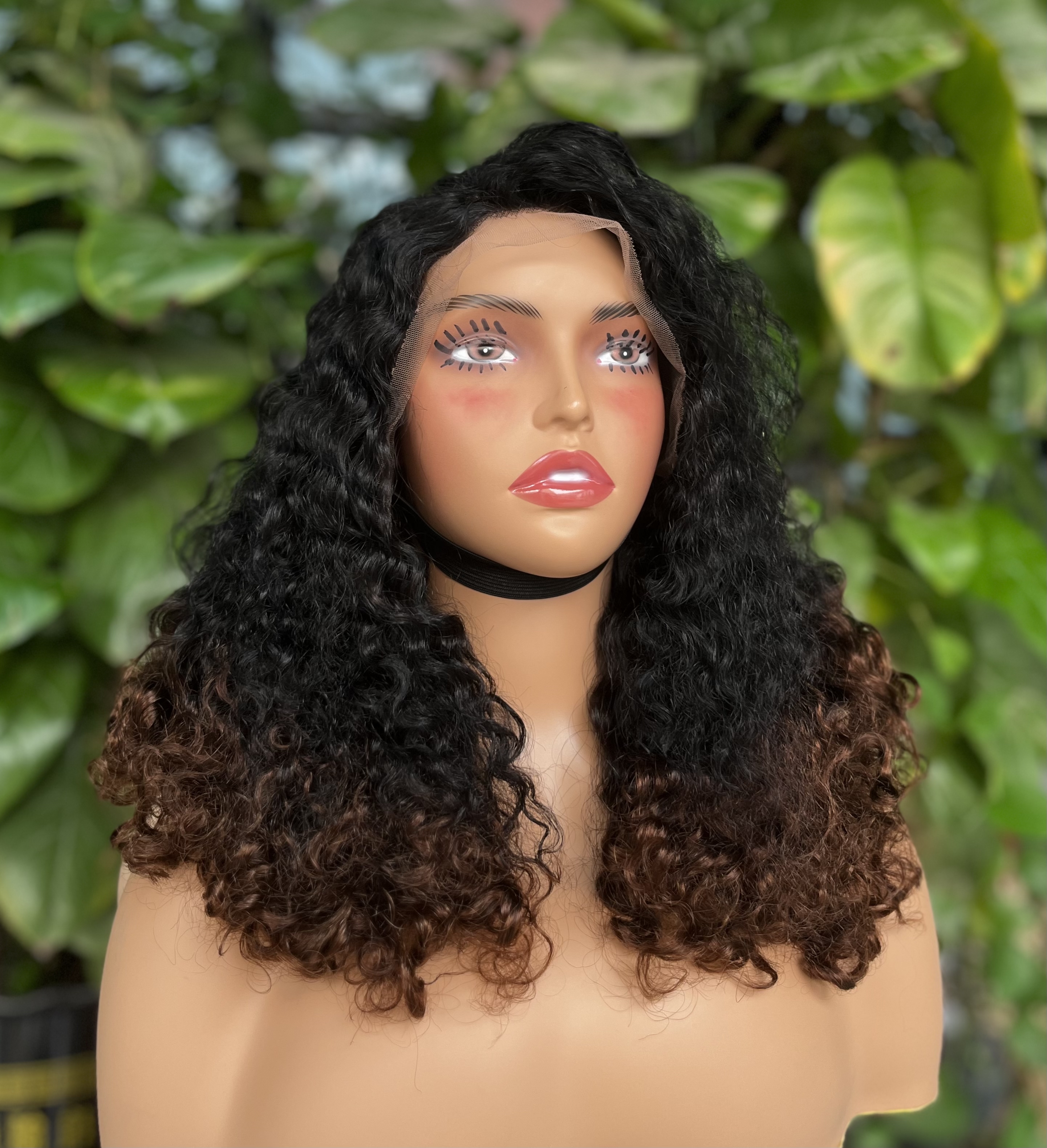 ola hair Human Hair Wig Vendors Machine Make Lace Frontal Wig Water Wave Curly Virgin Brazilian Hair Wigs