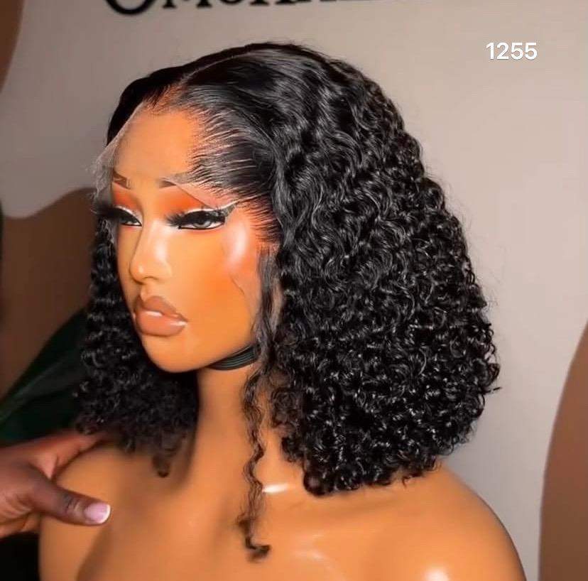 ola hair Human Hair Wig Vendors Machine Make Lace Frontal Wig Water Wave Curly Virgin Brazilian Hair Wigs
