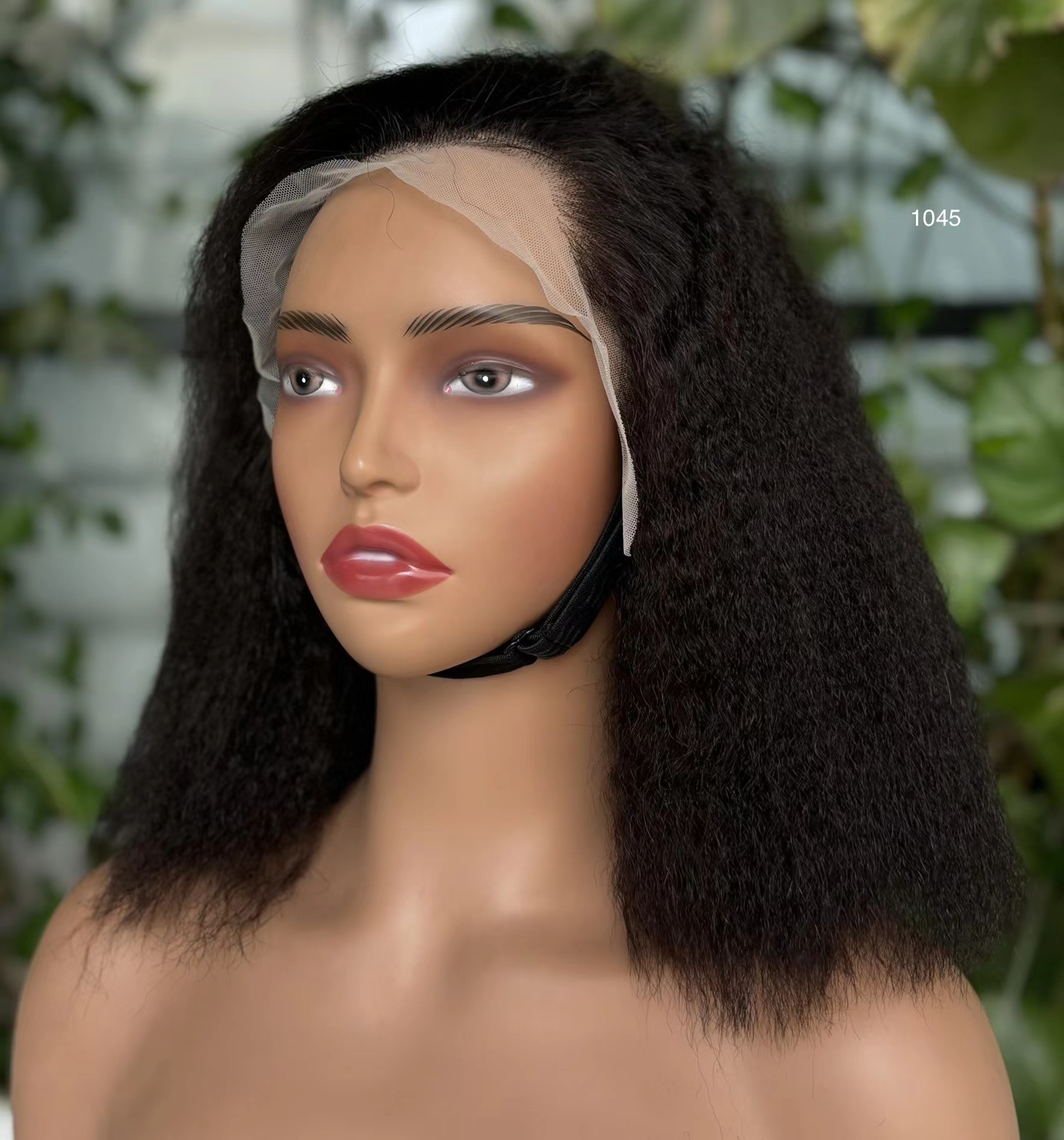 Brazilian Kinky Straight Human Hair Lace Front Wig Full Enough Wholesale Africa Kinky Straight Human Hair Wigs With Baby Hair