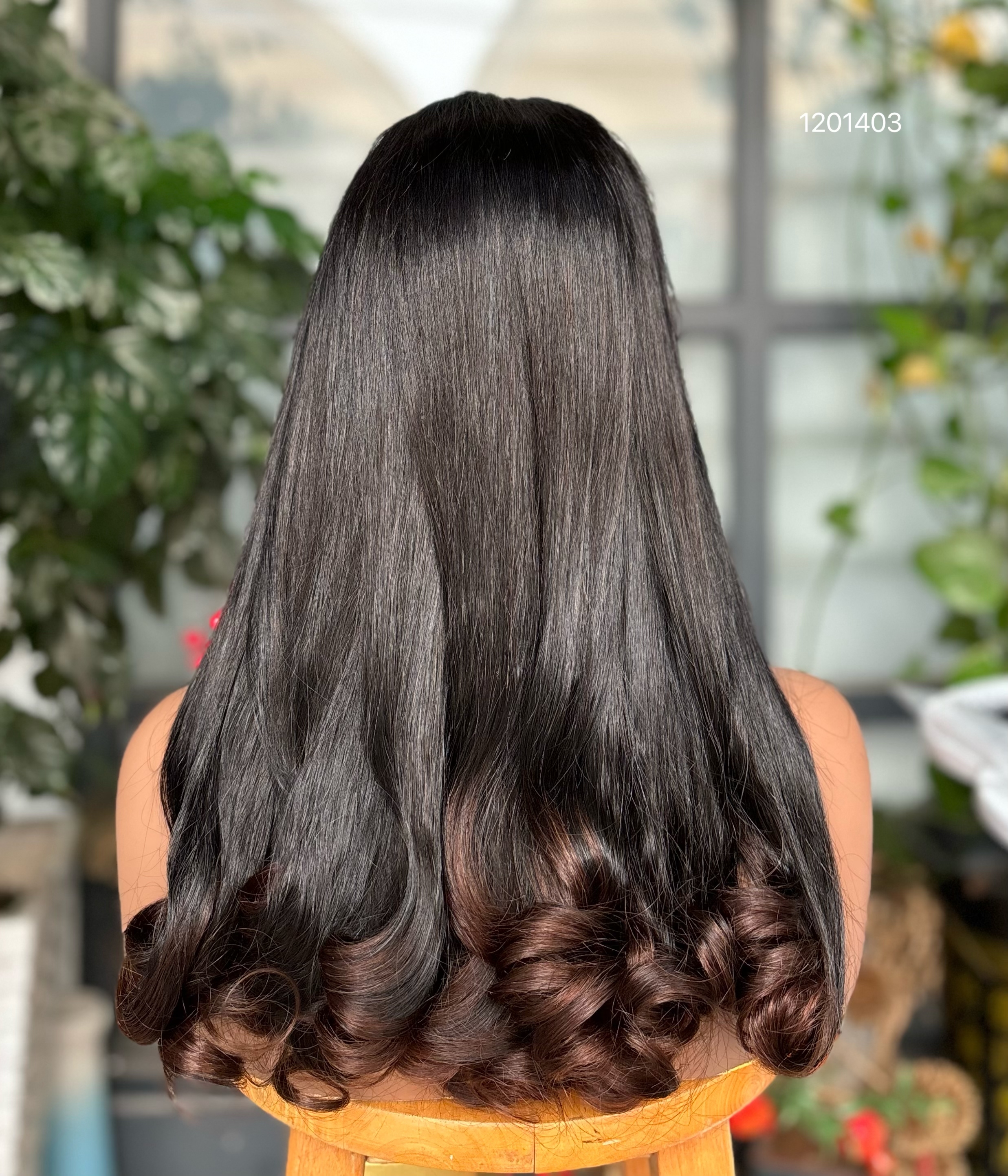 12a Double Pull Wig Elastic Wave 100% Real Person Wig