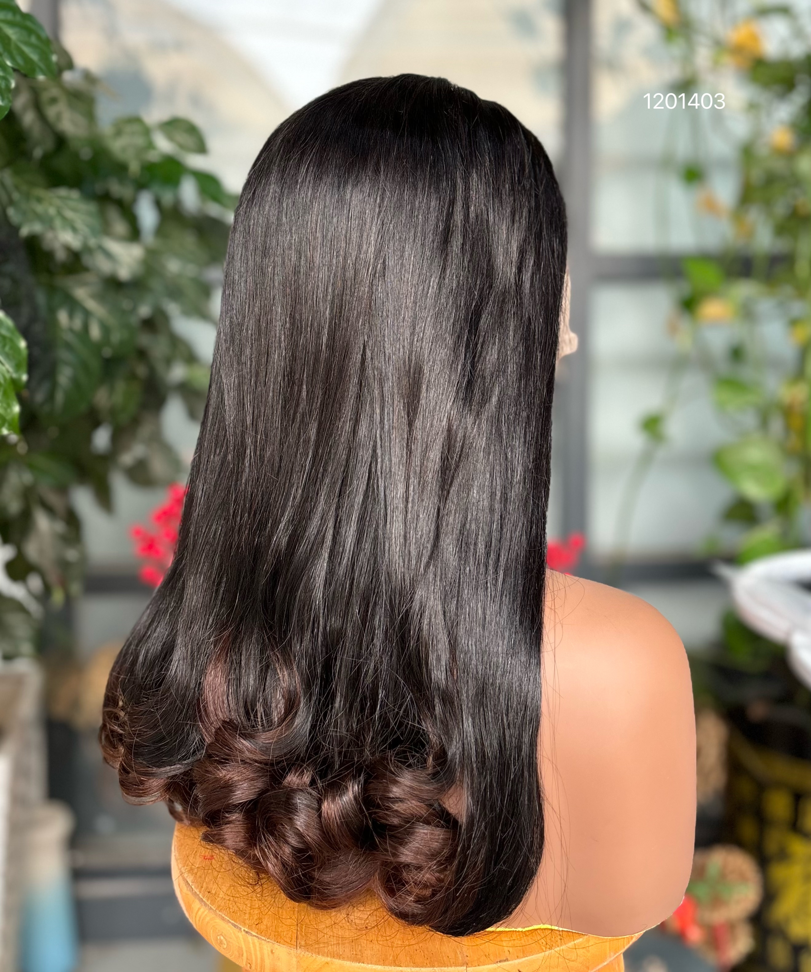 12a Double Pull Wig Elastic Wave 100% Real Person Wig