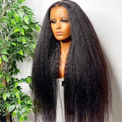 Brazilian Kinky Straight Human Hair Lace Front Wig Full Enough Wholesale Africa Kinky Straight Human Hair Wigs With Baby Hair