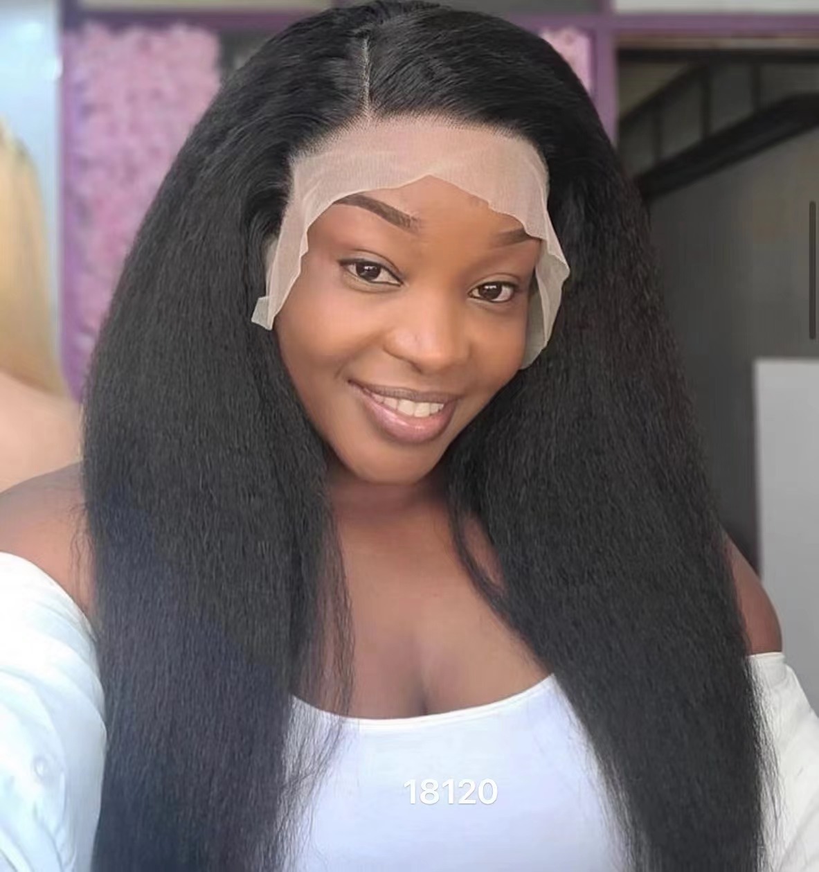 Brazilian Kinky Straight Human Hair Lace Front Wig Full Enough Wholesale Africa Kinky Straight Human Hair Wigs With Baby Hair