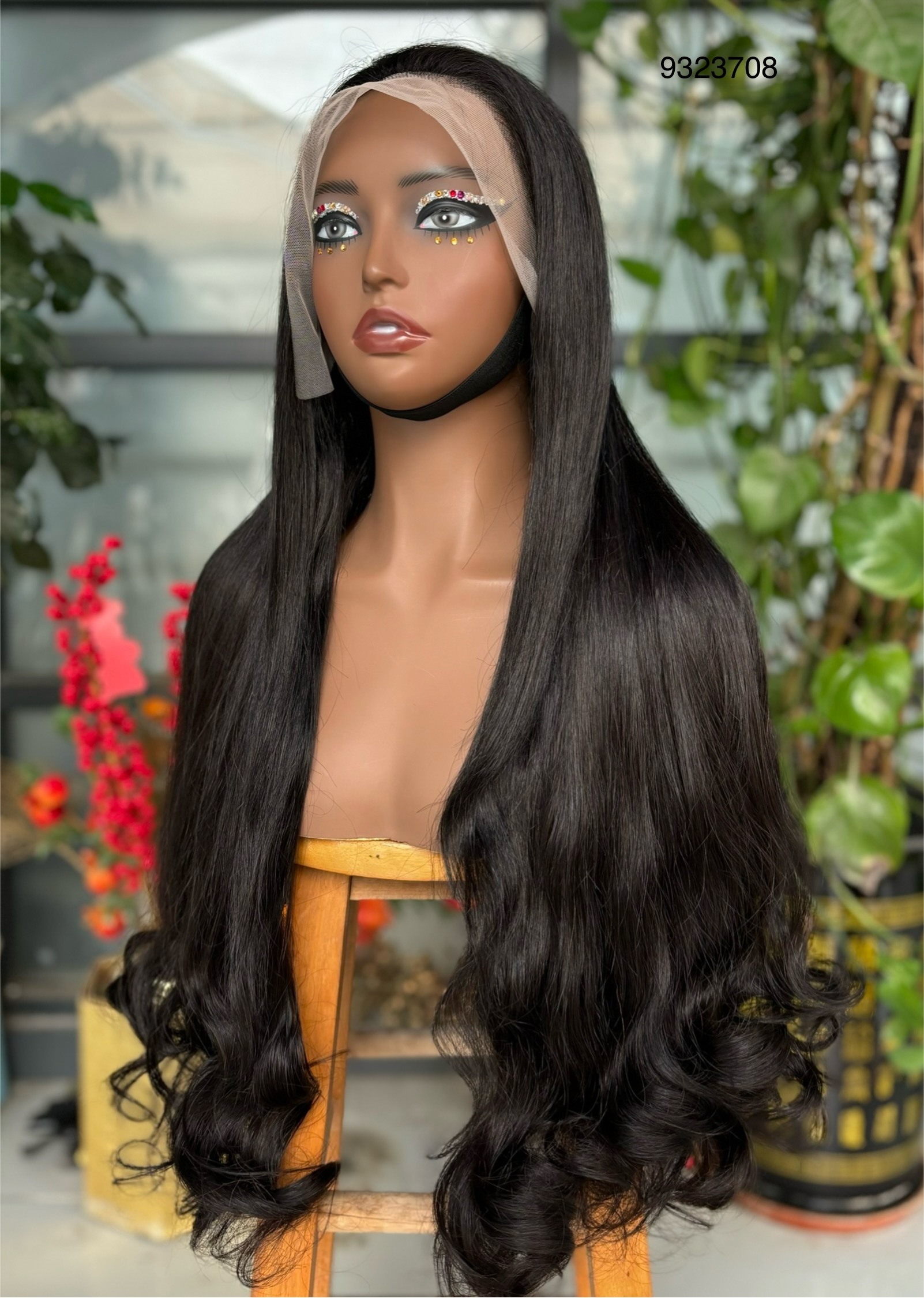 12a Double Pull Wig Elastic Wave 100% Real Person Wig
