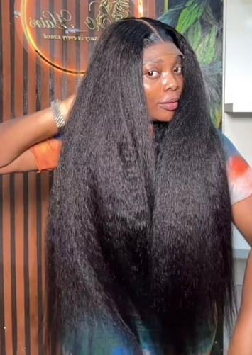 Brazilian Kinky Straight Human Hair Lace Front Wig Full Enough Wholesale Africa Kinky Straight Human Hair Wigs With Baby Hair