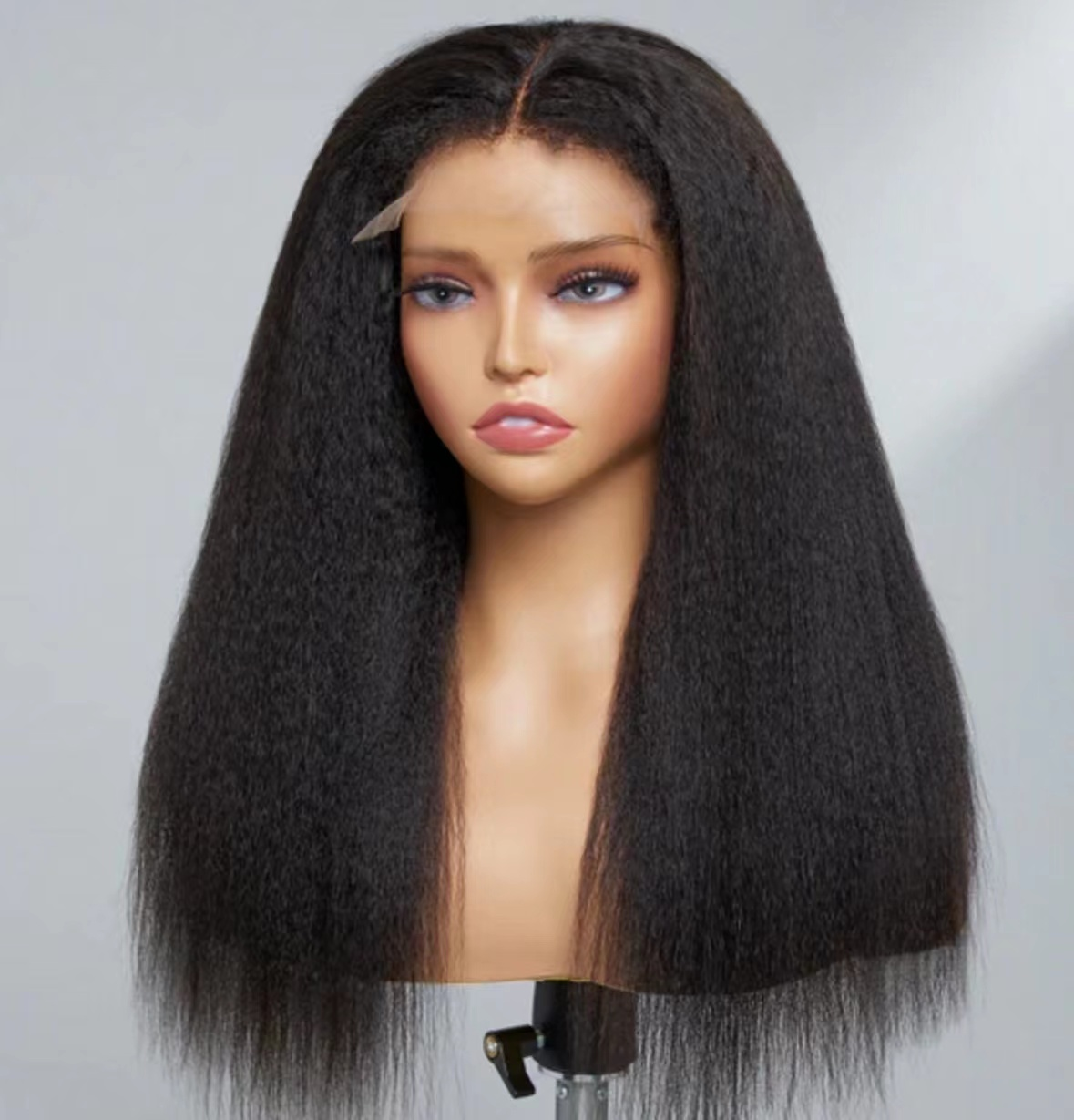 Brazilian Kinky Straight Human Hair Lace Front Wig Full Enough Wholesale Africa Kinky Straight Human Hair Wigs With Baby Hair