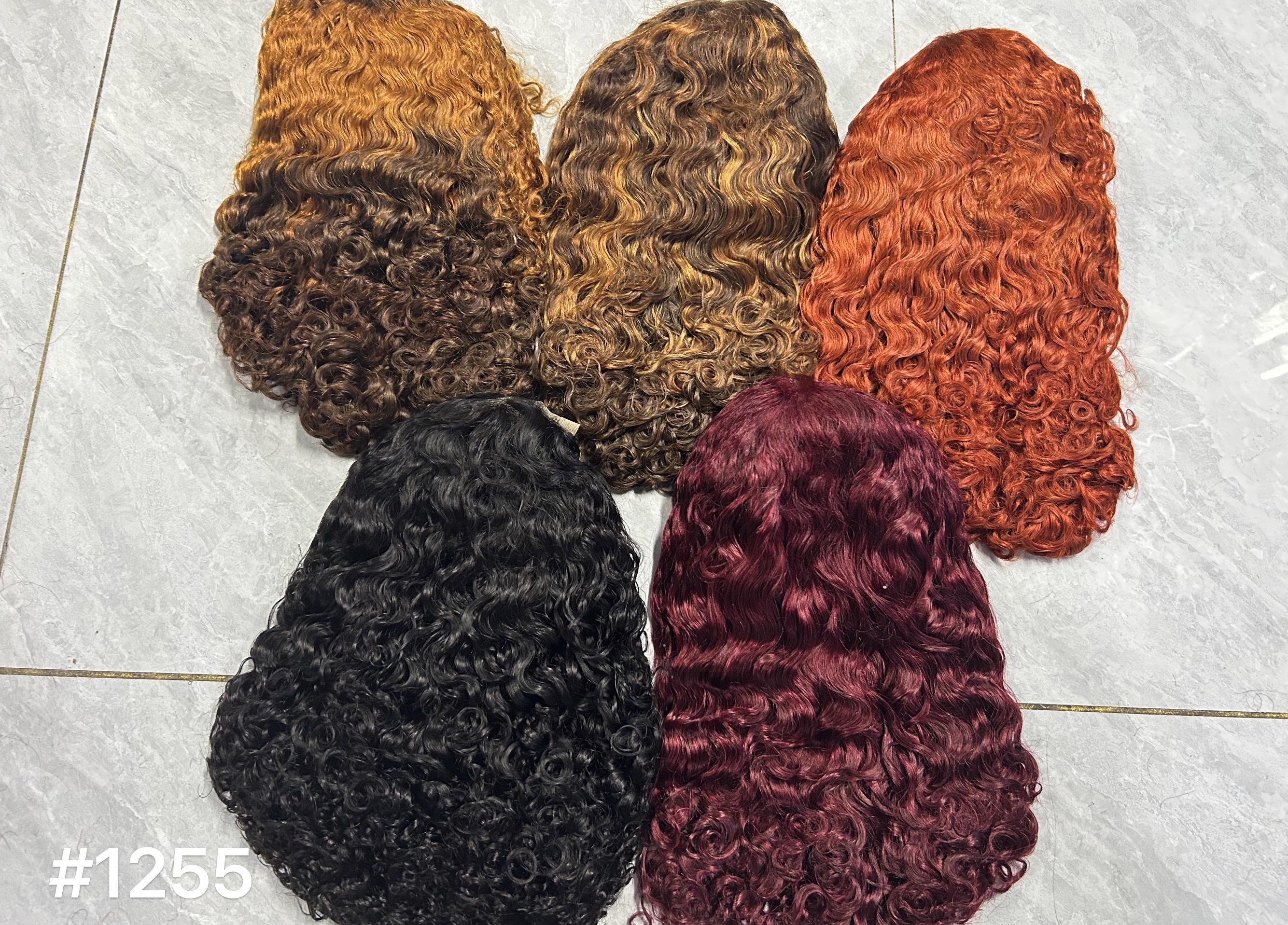 ola hair Human Hair Wig Vendors Machine Make Lace Frontal Wig Water Wave Curly Virgin Brazilian Hair Wigs