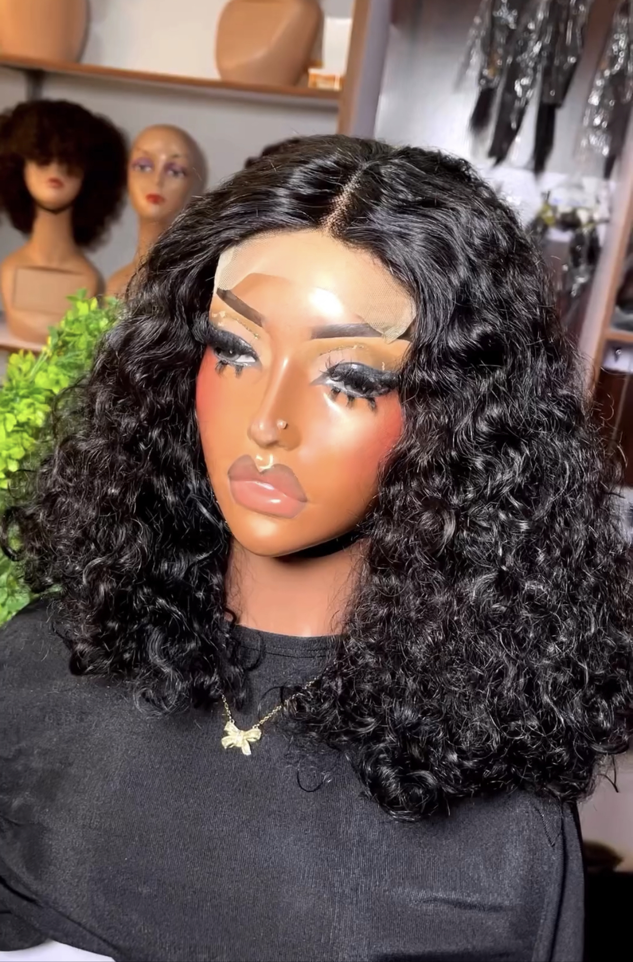 ola hair Human Hair Wig Vendors Machine Make Lace Frontal Wig Water Wave Curly Virgin Brazilian Hair Wigs