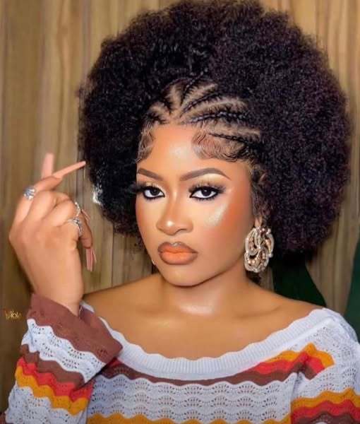 Wholesale best-selling 13 * 4 hand woven braided wig, 100% real hair, black female wig