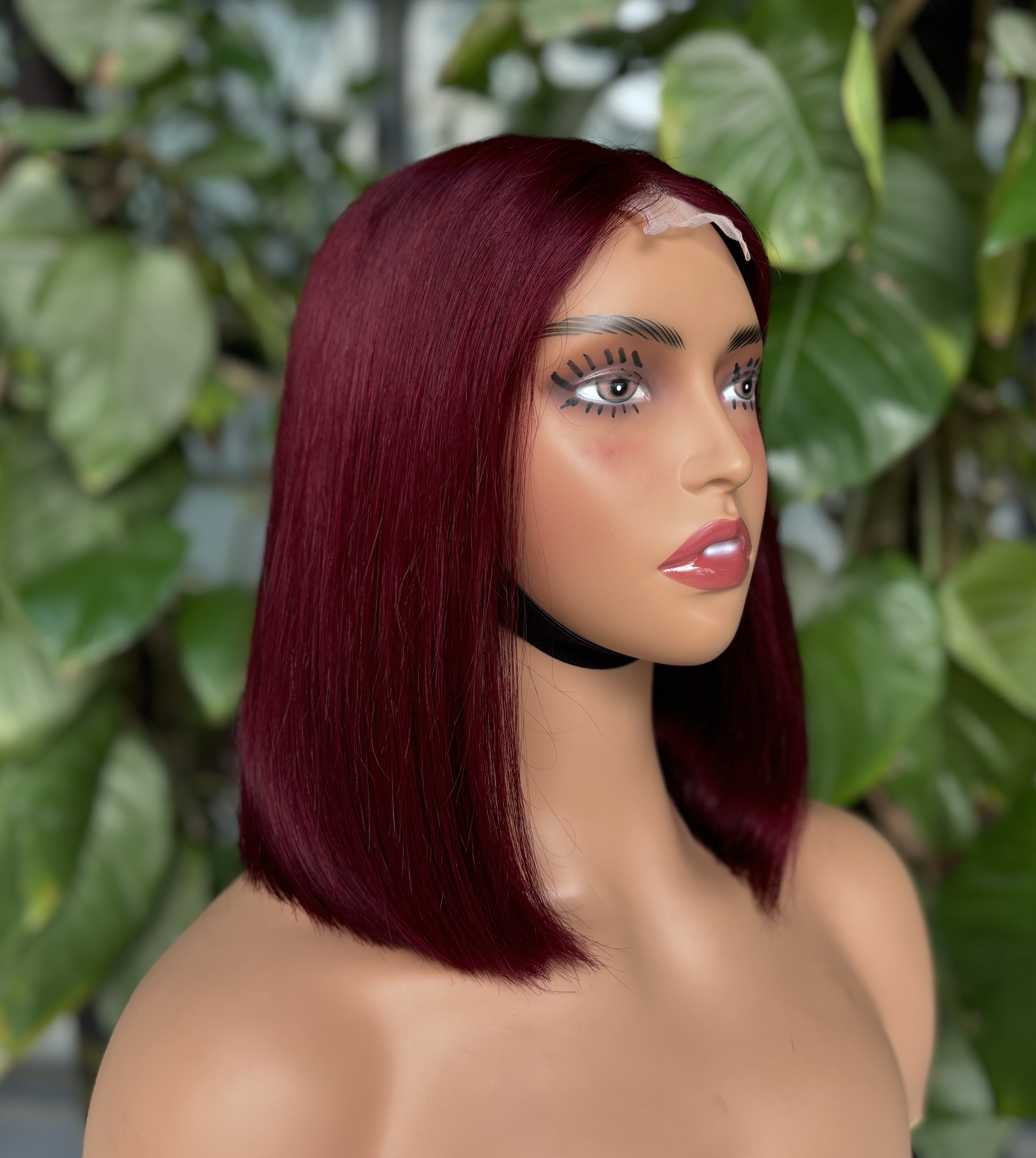 ola hair 2*6 Kim K Closure Double Drawn Short Bob Wigs 100% Human Hair Wigs For Black Woman