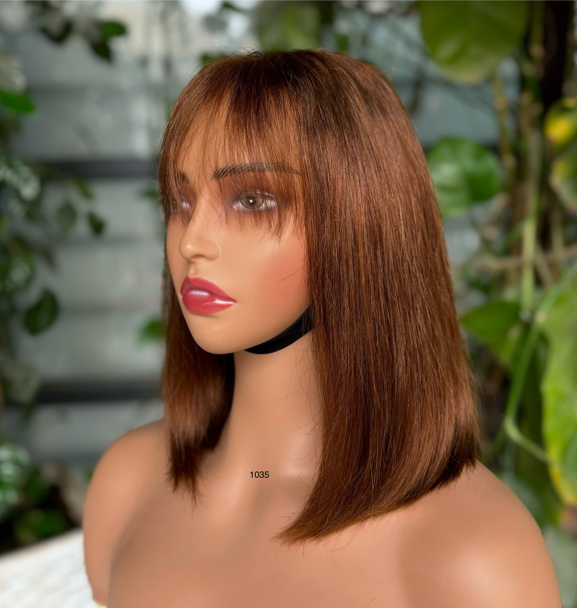 ola hair 2*6 Kim K Closure Double Drawn Short Bob Wigs 100% Human Hair Wigs For Black Woman
