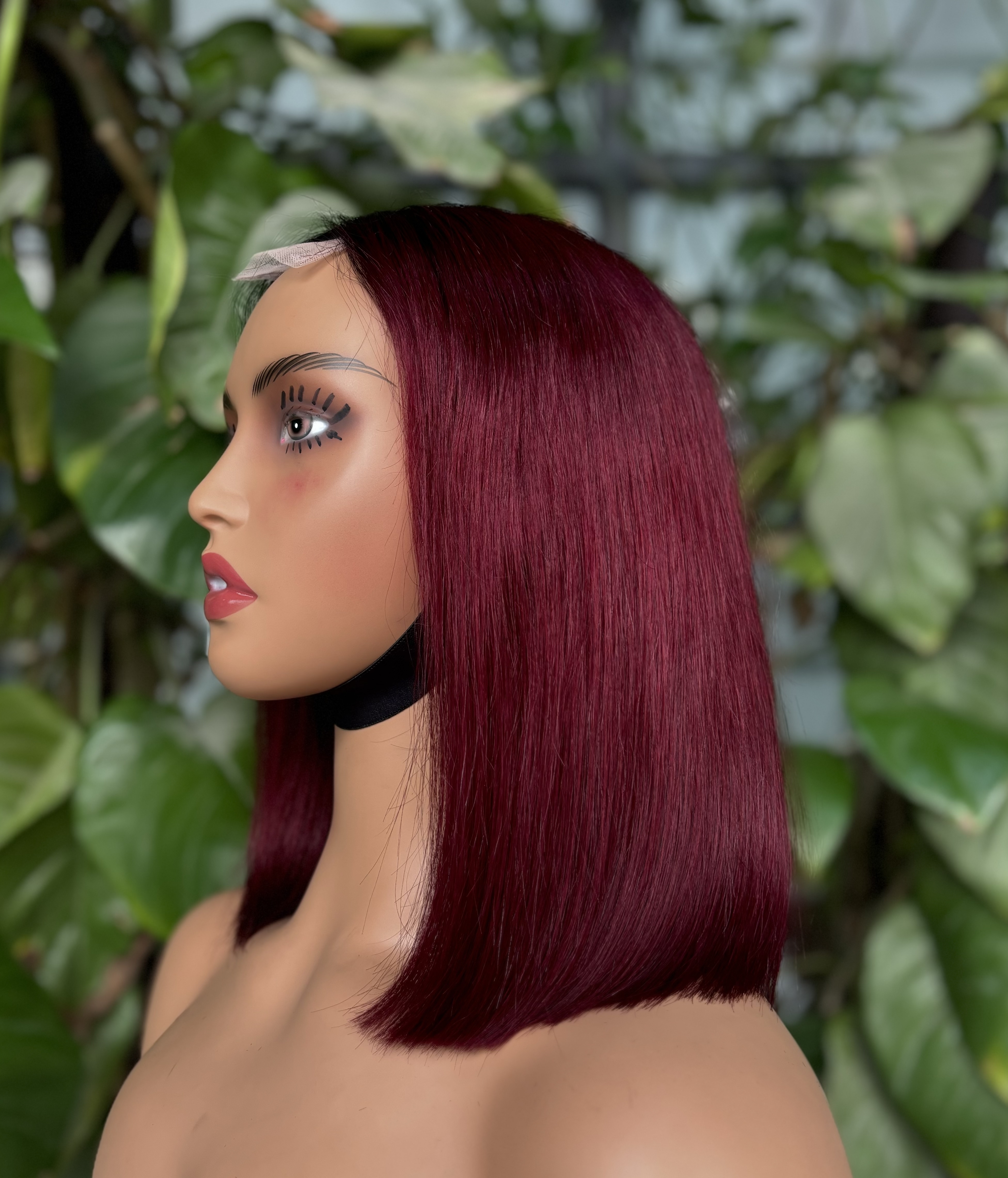 ola hair 2*6 Kim K Closure Double Drawn Short Bob Wigs 100% Human Hair Wigs For Black Woman