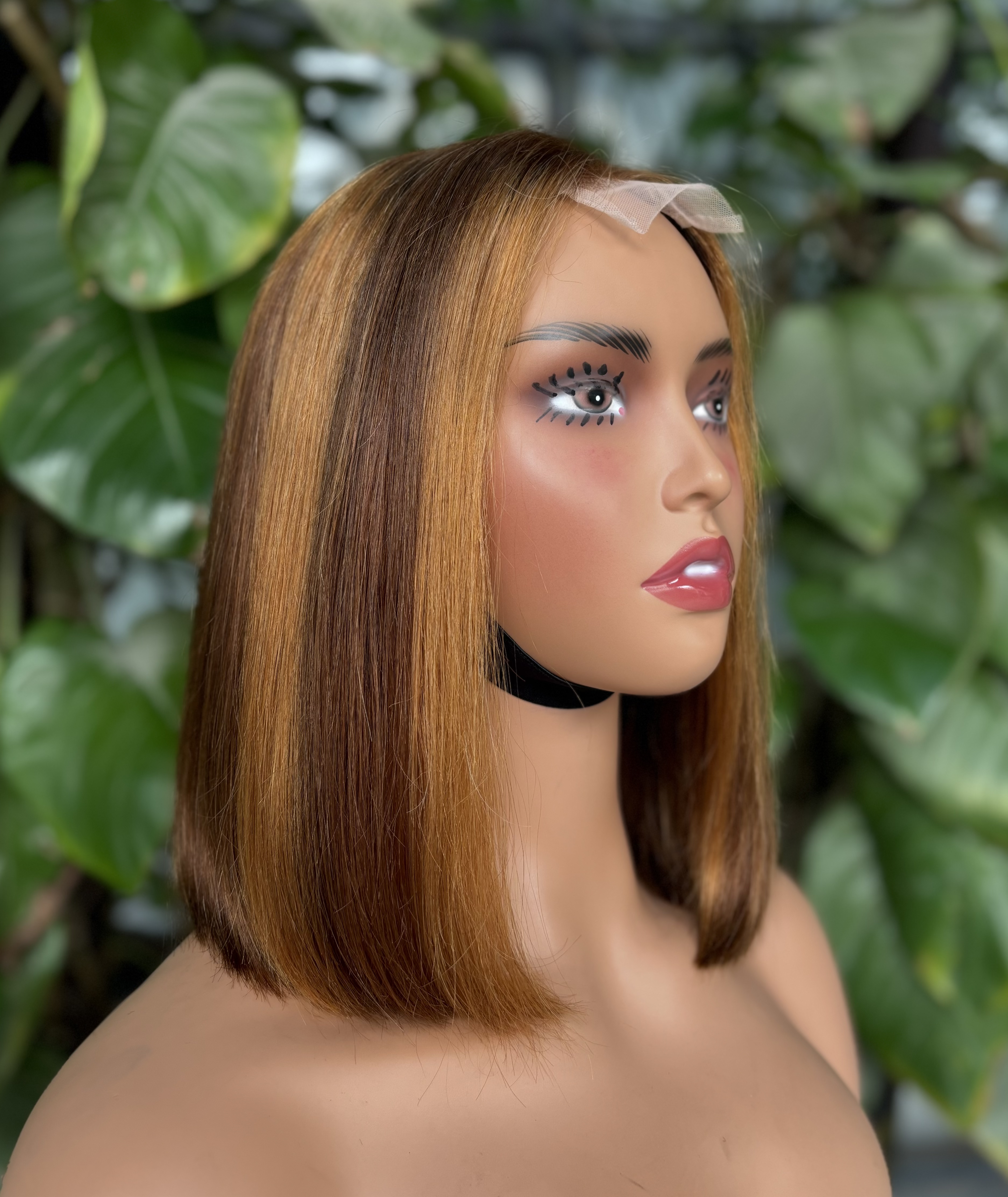 ola hair 2*6 Kim K Closure Double Drawn Short Bob Wigs 100% Human Hair Wigs For Black Woman
