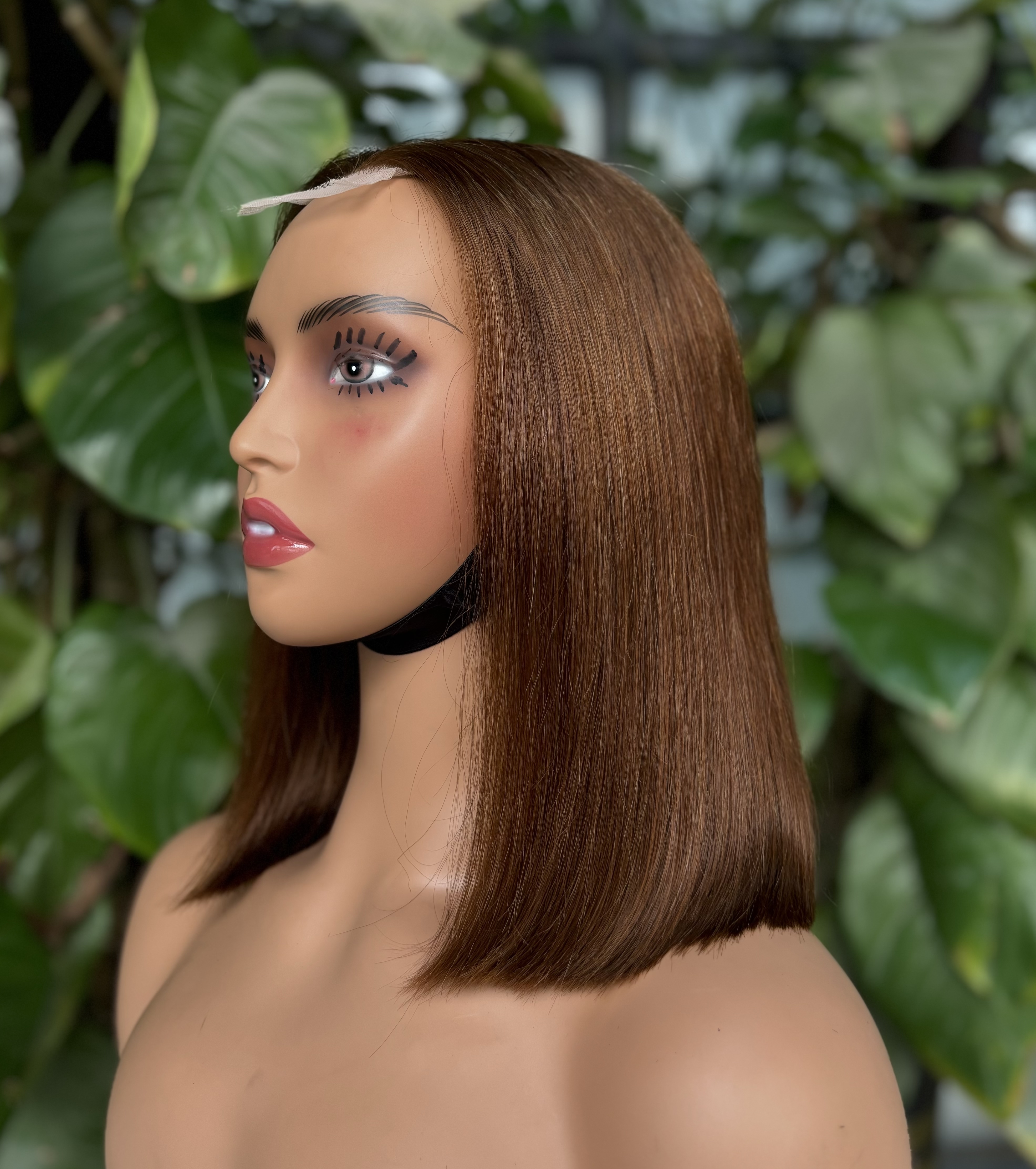 ola hair 2*6 Kim K Closure Double Drawn Short Bob Wigs 100% Human Hair Wigs For Black Woman