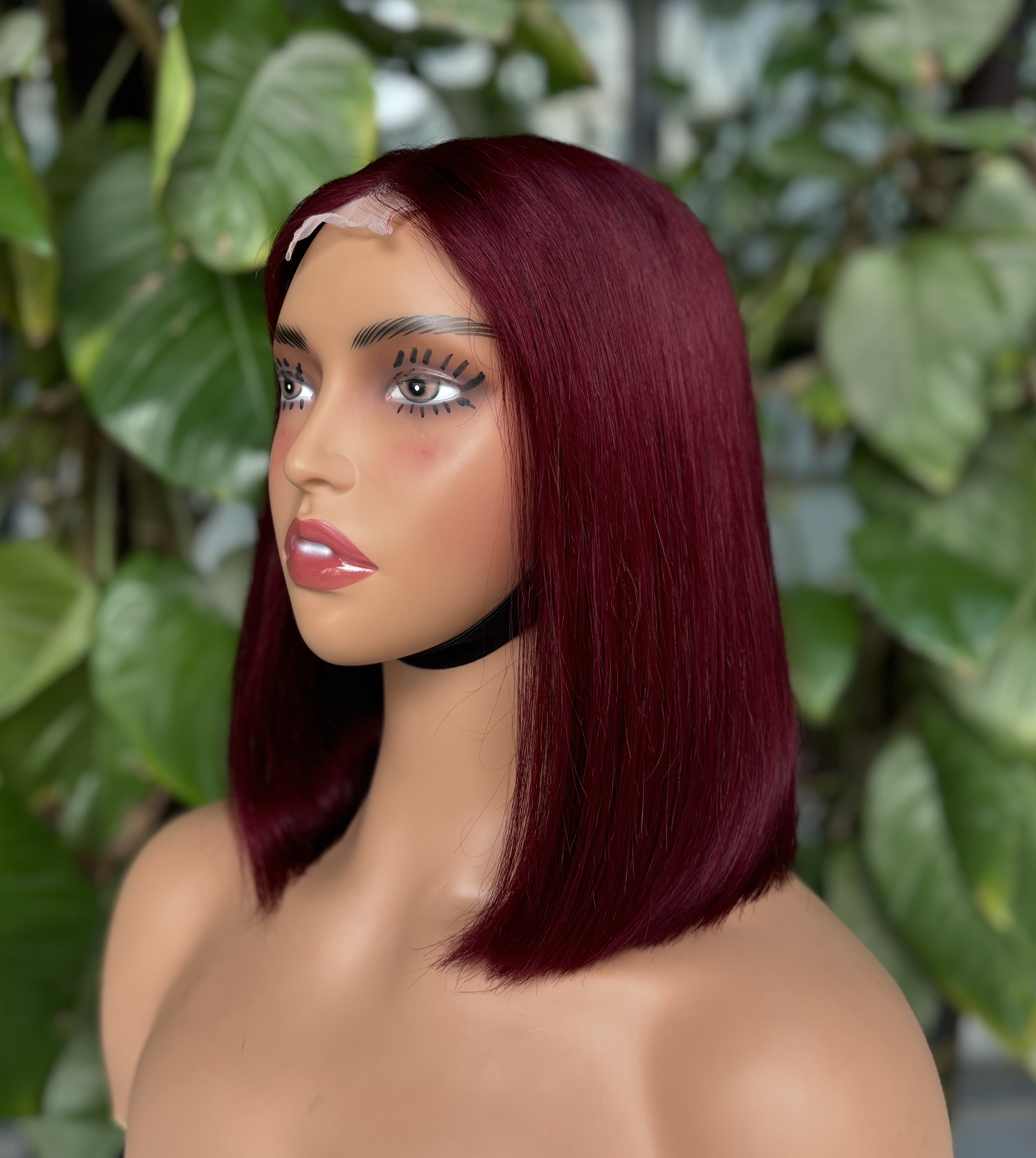 ola hair 2*6 Kim K Closure Double Drawn Short Bob Wigs 100% Human Hair Wigs For Black Woman
