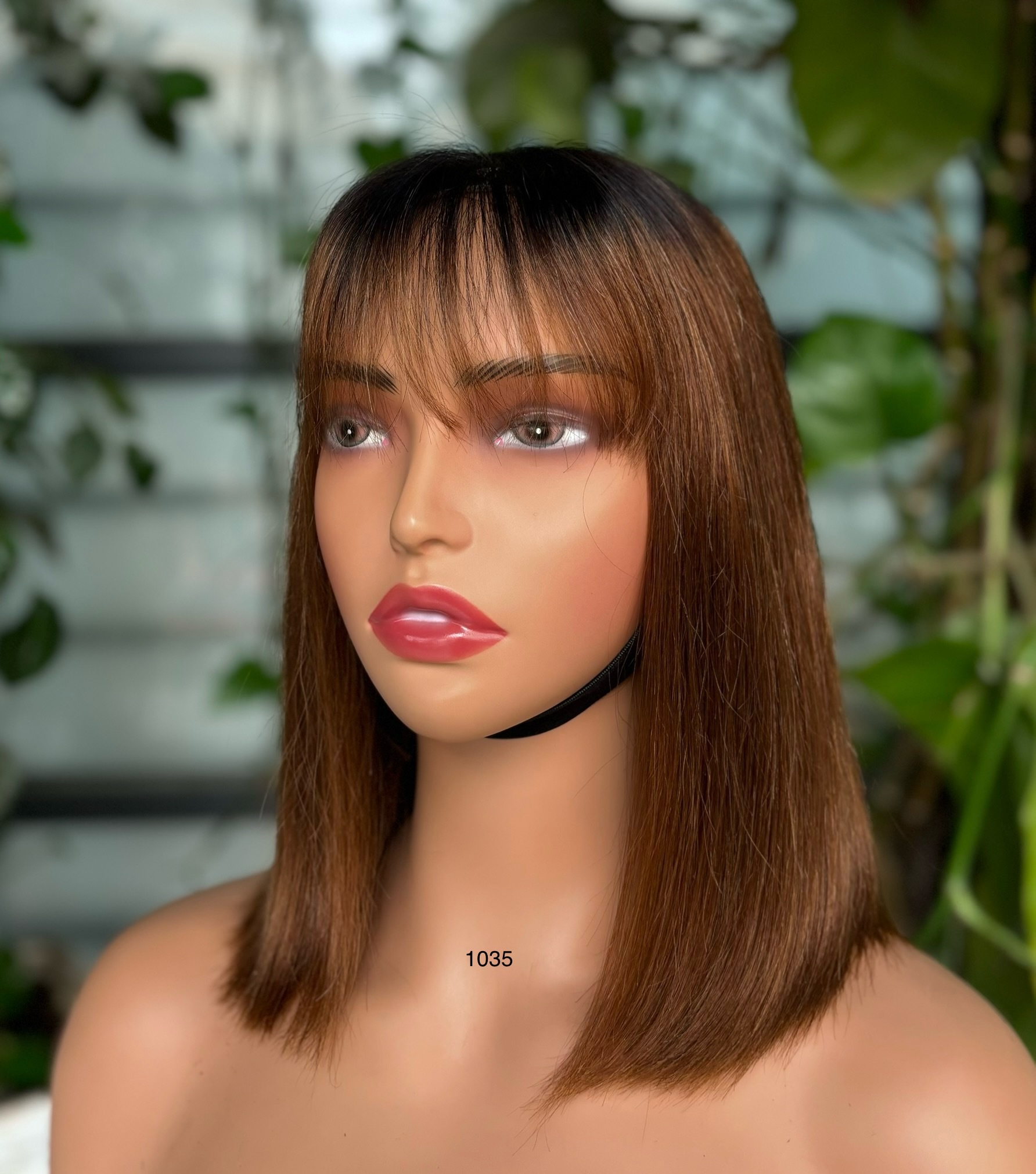 ola hair 2*6 Kim K Closure Double Drawn Short Bob Wigs 100% Human Hair Wigs For Black Woman