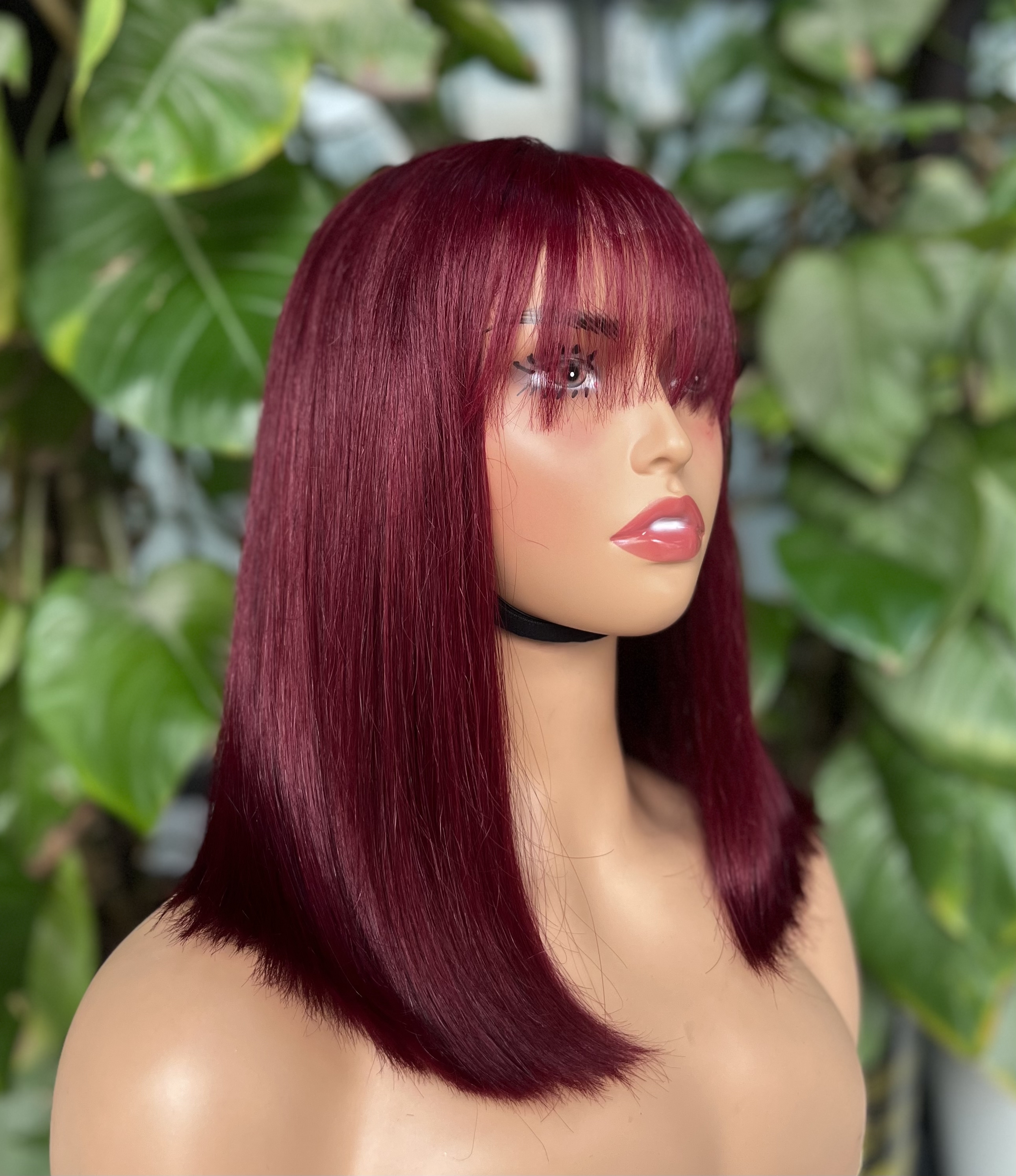 ola hair 2*6 Kim K Closure Double Drawn Short Bob Wigs 100% Human Hair Wigs For Black Woman