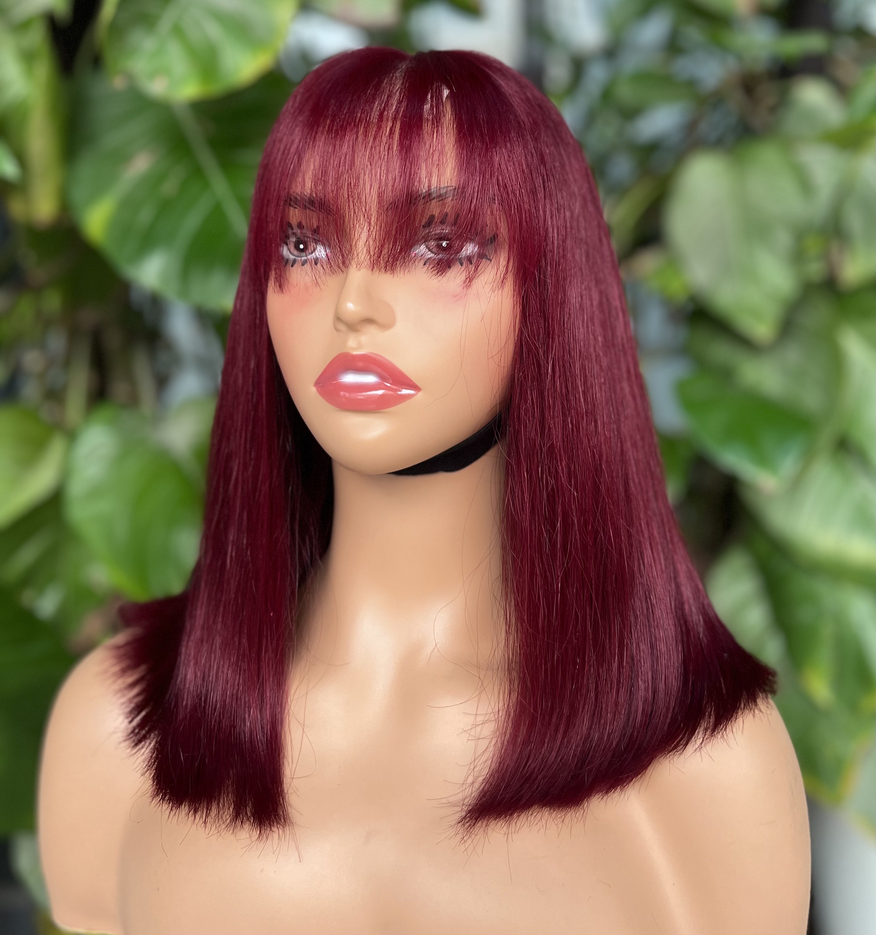 ola hair 2*6 Kim K Closure Double Drawn Short Bob Wigs 100% Human Hair Wigs For Black Woman