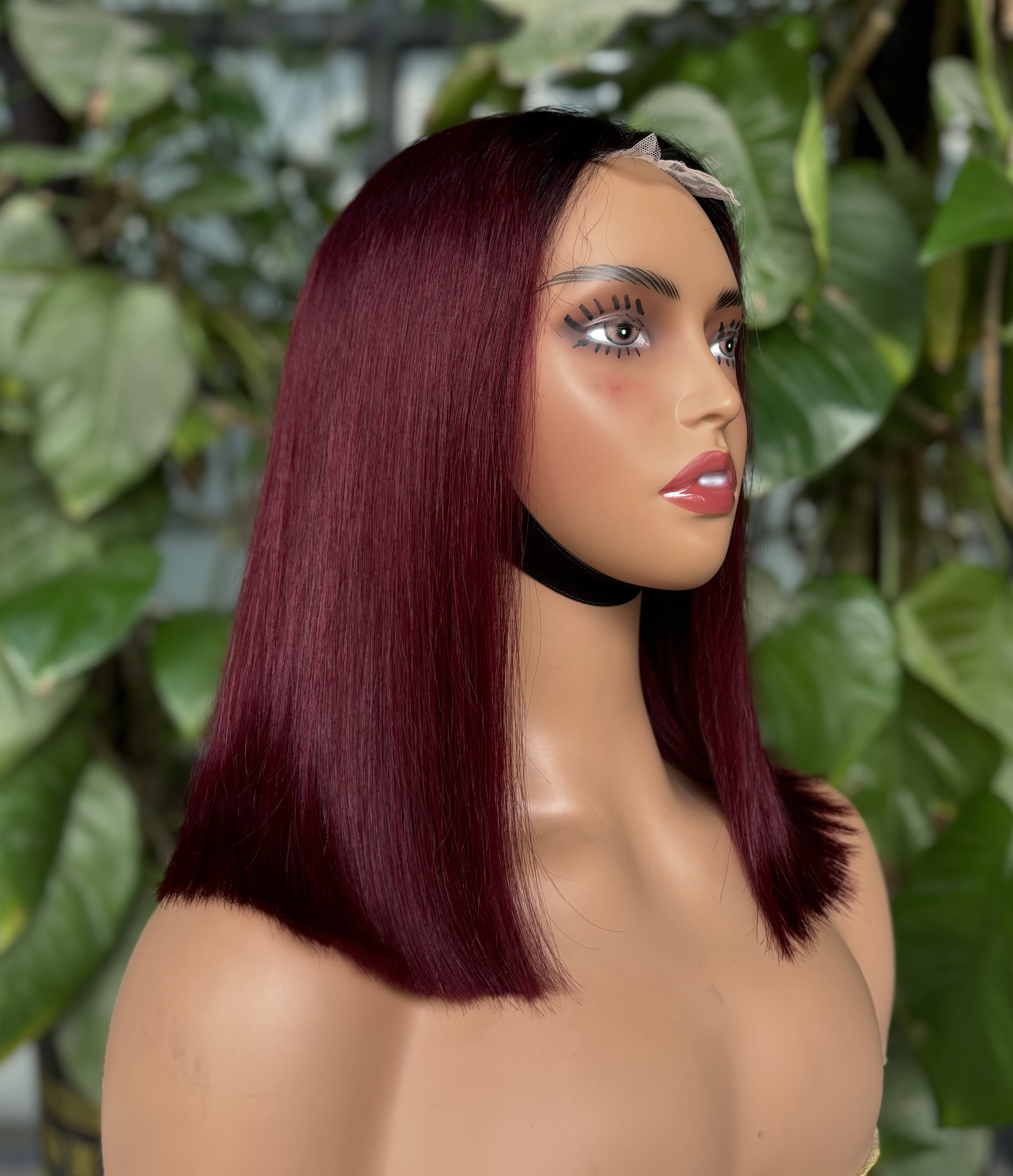 ola hair 2*6 Kim K Closure Double Drawn Short Bob Wigs 100% Human Hair Wigs For Black Woman