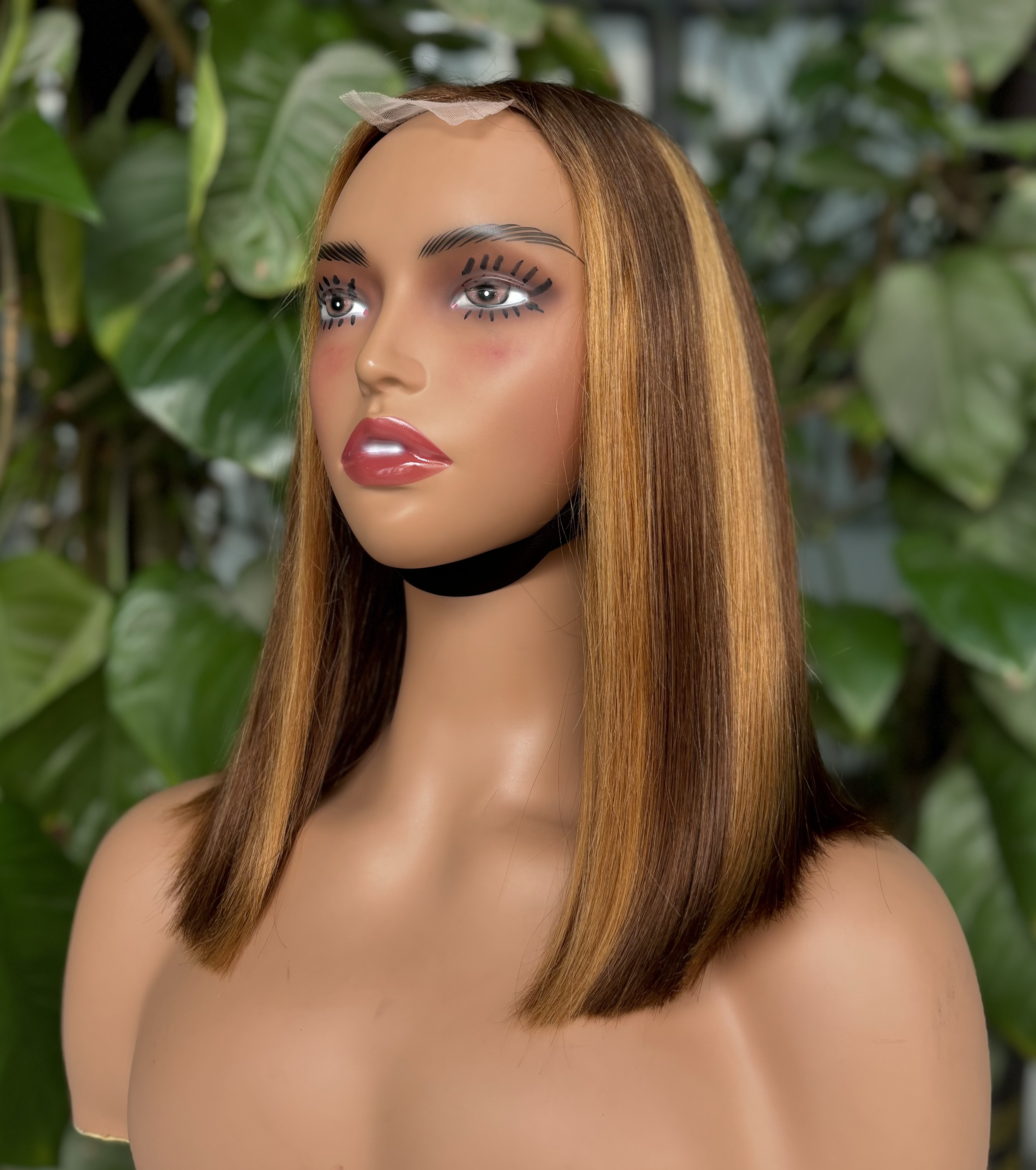 ola hair 2*6 Kim K Closure Double Drawn Short Bob Wigs 100% Human Hair Wigs For Black Woman