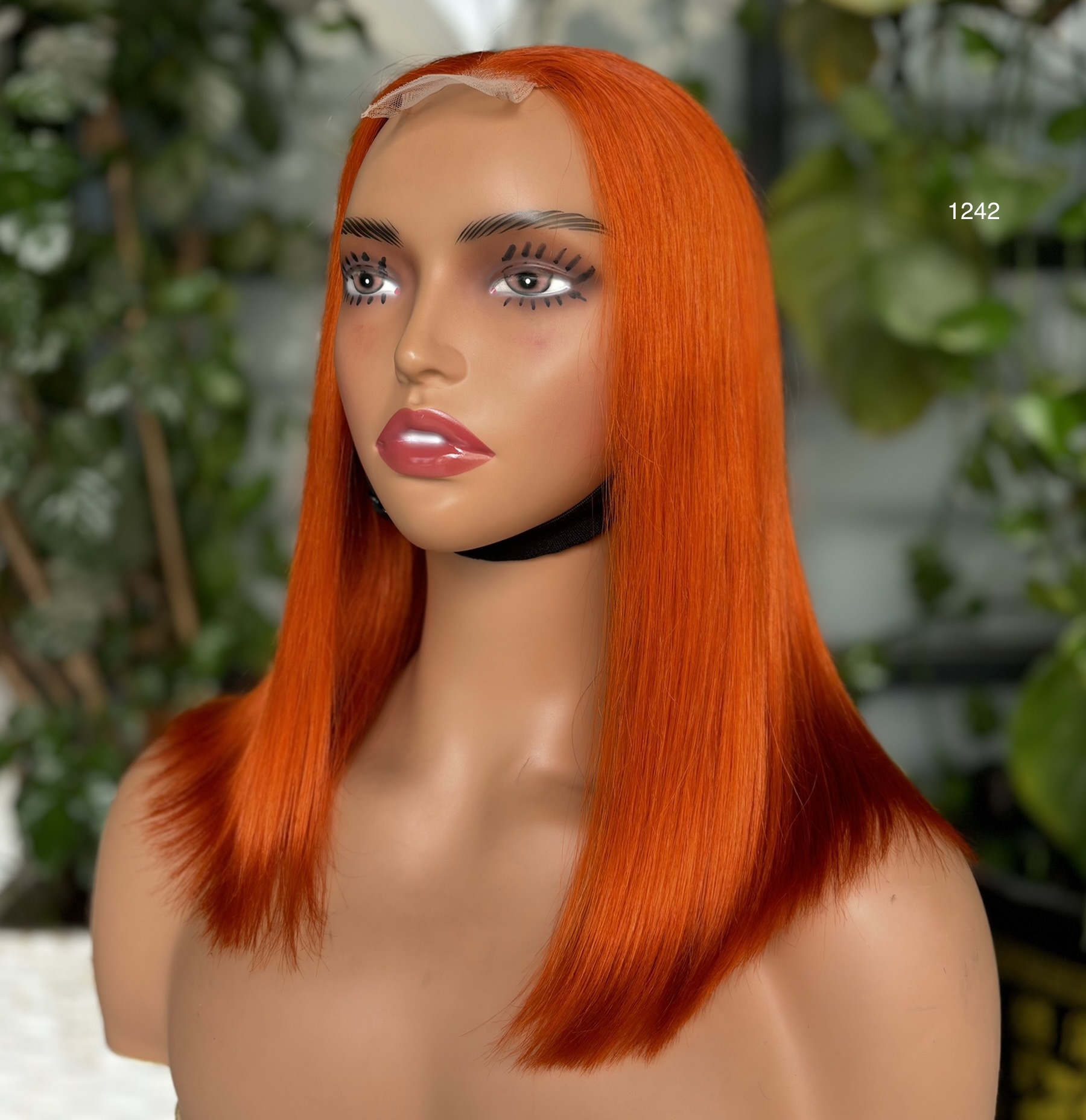 ola hair 2*6 Kim K Closure Double Drawn Short Bob Wigs 100% Human Hair Wigs For Black Woman