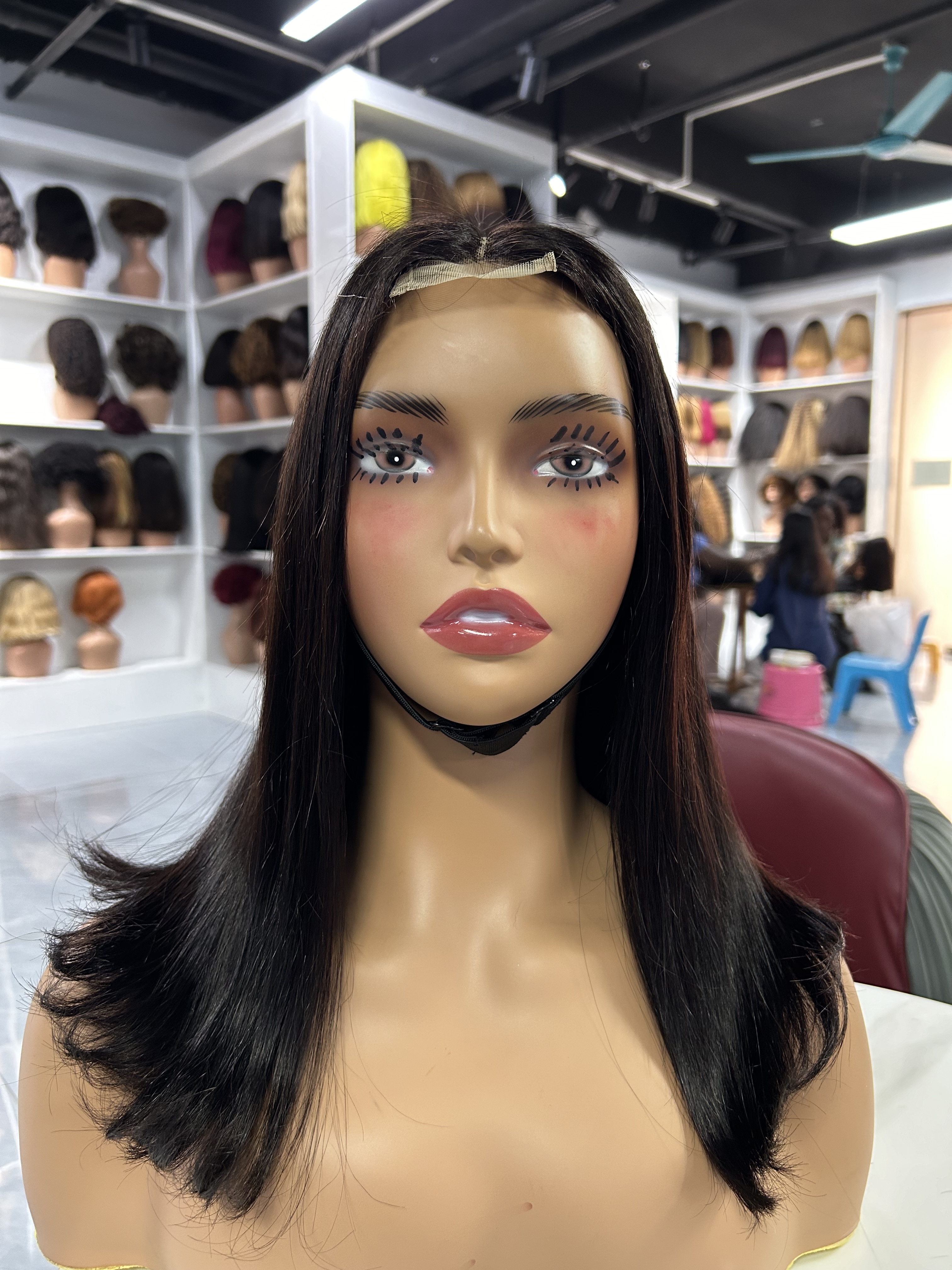 ola hair 2*6 Kim K Closure Double Drawn Short Bob Wigs 100% Human Hair Wigs For Black Woman