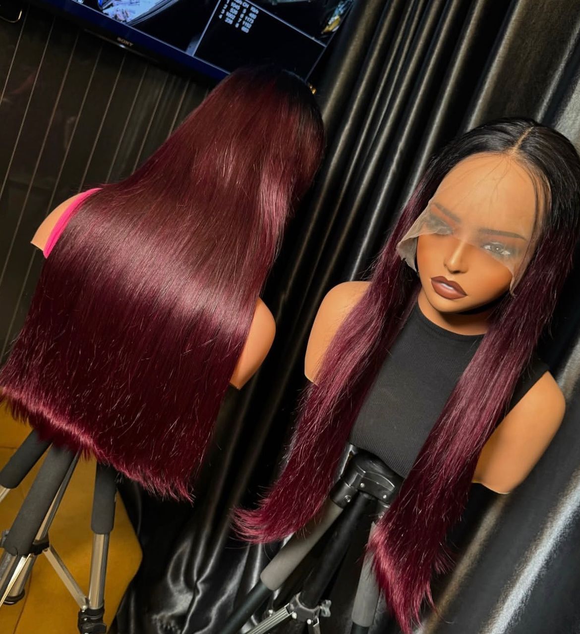 Ola  hair 13 * 4/5 * 5/4 * 4 lace luxurious quality straight stripes can be made, with a density of 250%