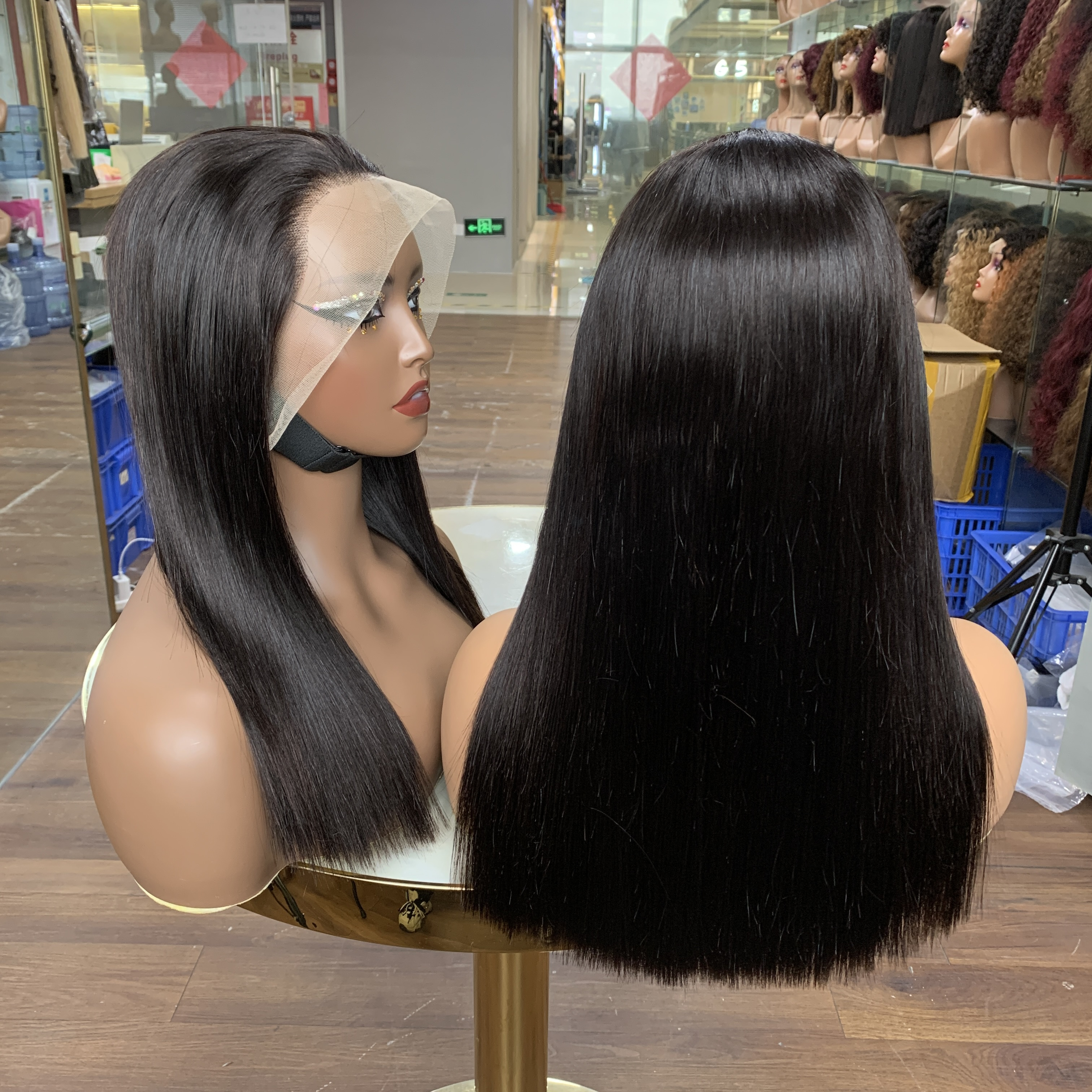 Ola  hair 13 * 4/5 * 5/4 * 4 lace luxurious quality straight stripes can be made, with a density of 250%