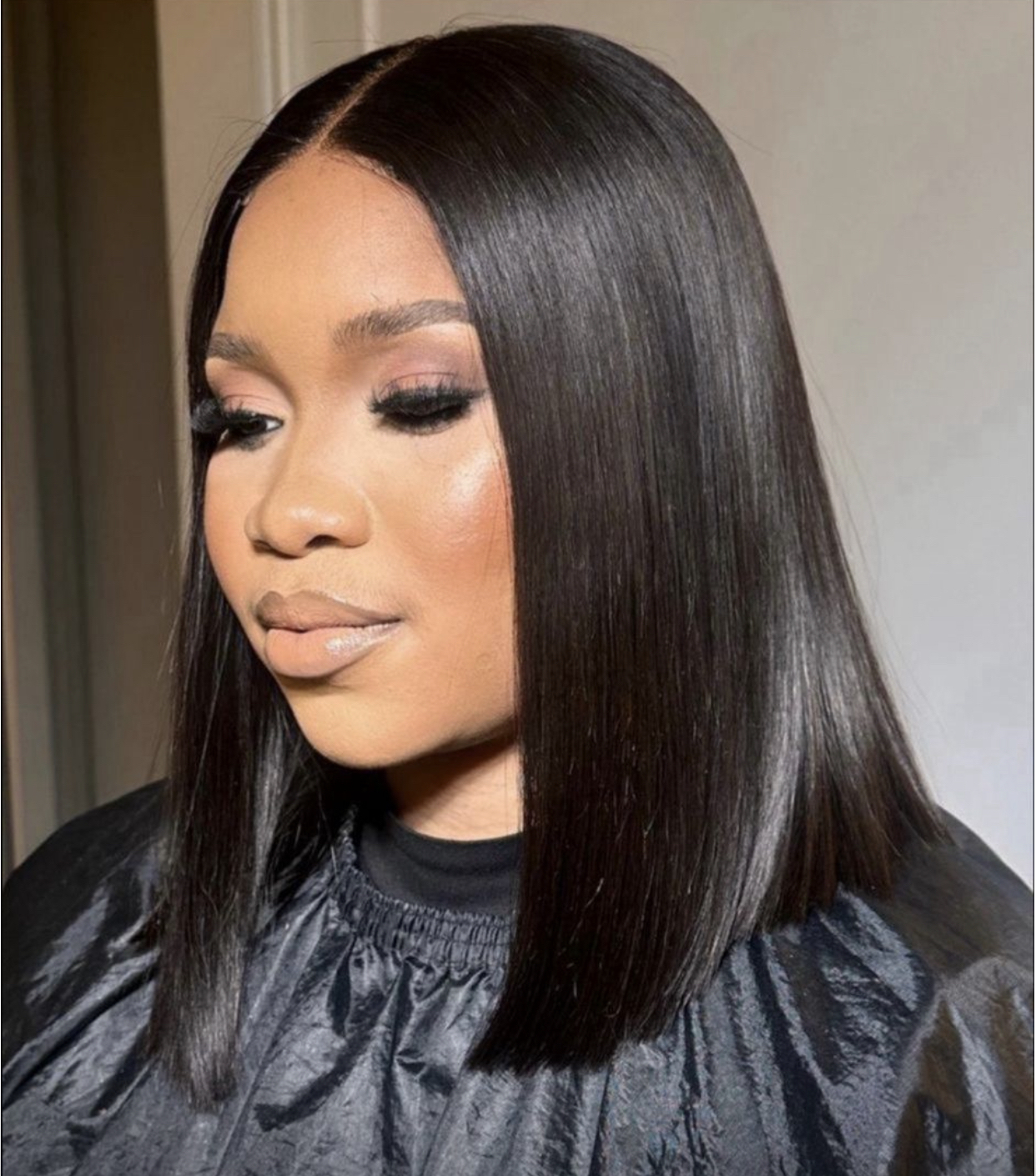 ola hair 2*6 Kim K Closure Double Drawn Short Bob Wigs 100% Human Hair Wigs For Black Woman
