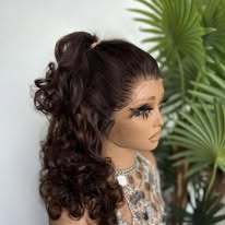 ola hair  Super Double Drawn 100% Unprocessed Human Hair Weave Egg Roll Curly Raw funmi Indian Cuticle Aligned Hair