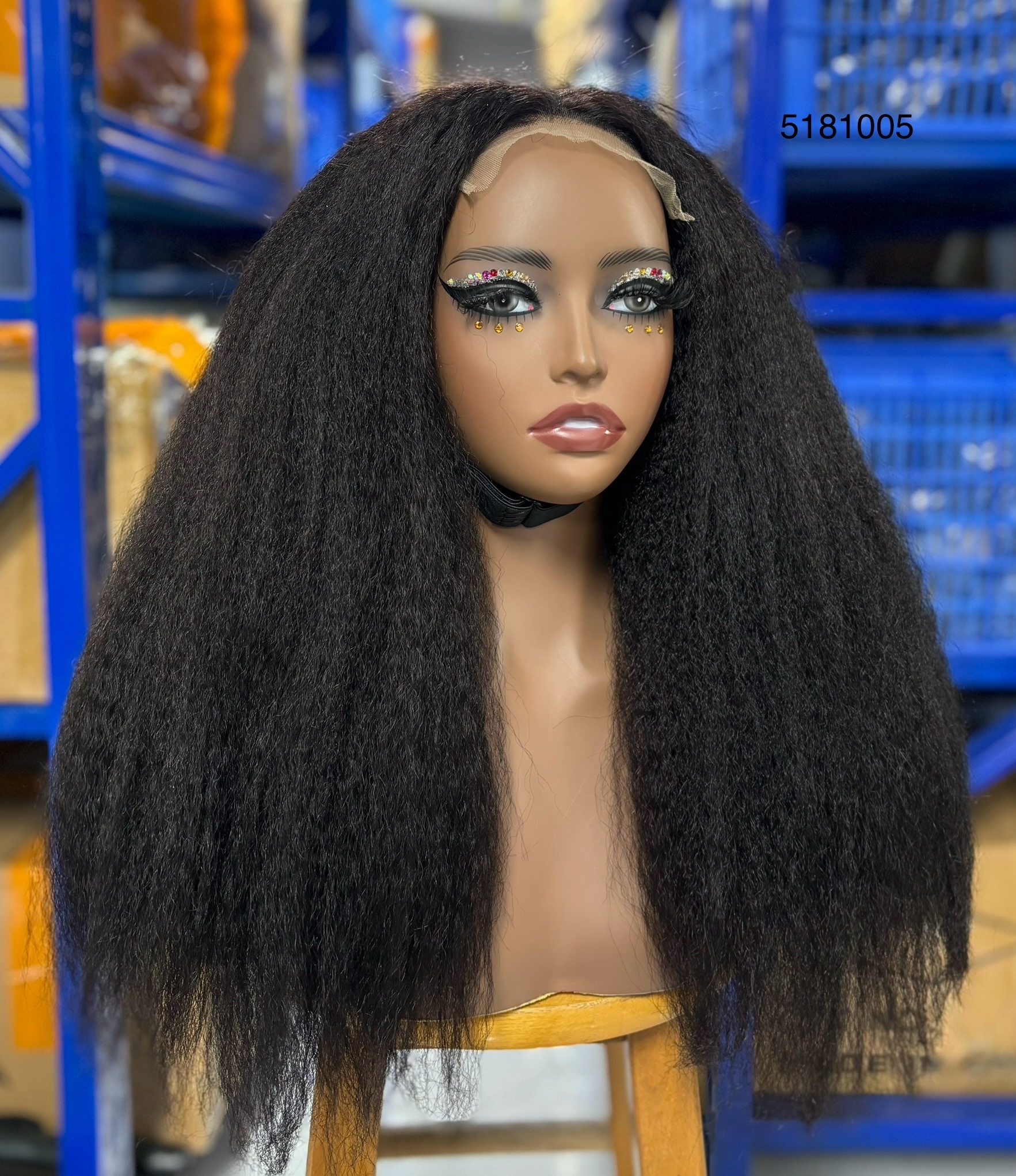Ola  hair  Brazilian Kinky Straight Human Hair 5 * 5 lace, high-quality and high-density, suitable for black women's hairstyles