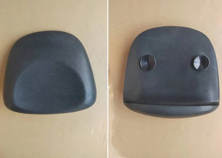 Luxury Hot Tub Waterproof soft Massage Bath Pillow Luxurious Home Eco Friendly Spa Pu Black Bath Pillow with Suction Cup