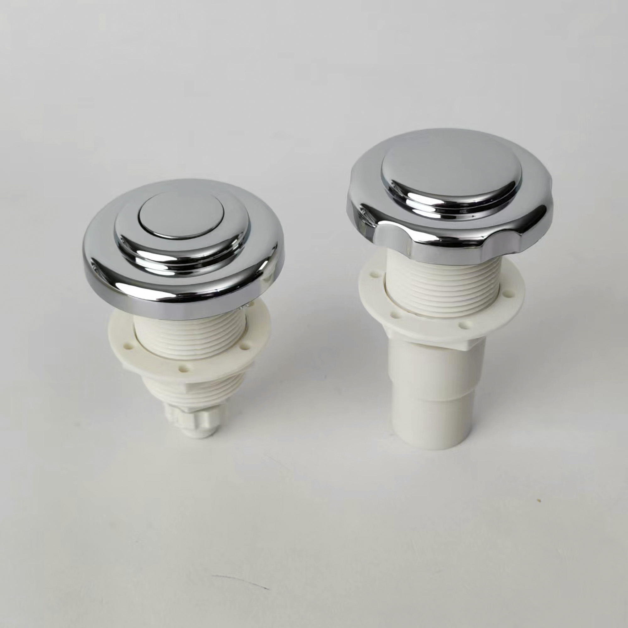 Whirlpool System pneumatic button 60mm ABS chromed bathtub air regulator