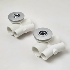 hottub jet flat 65mm ABS Chromed Cover PVC Body free-standing jet