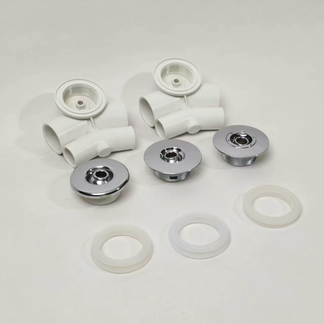 hottub jet flat 65mm ABS Chromed Cover PVC Body free-standing jet