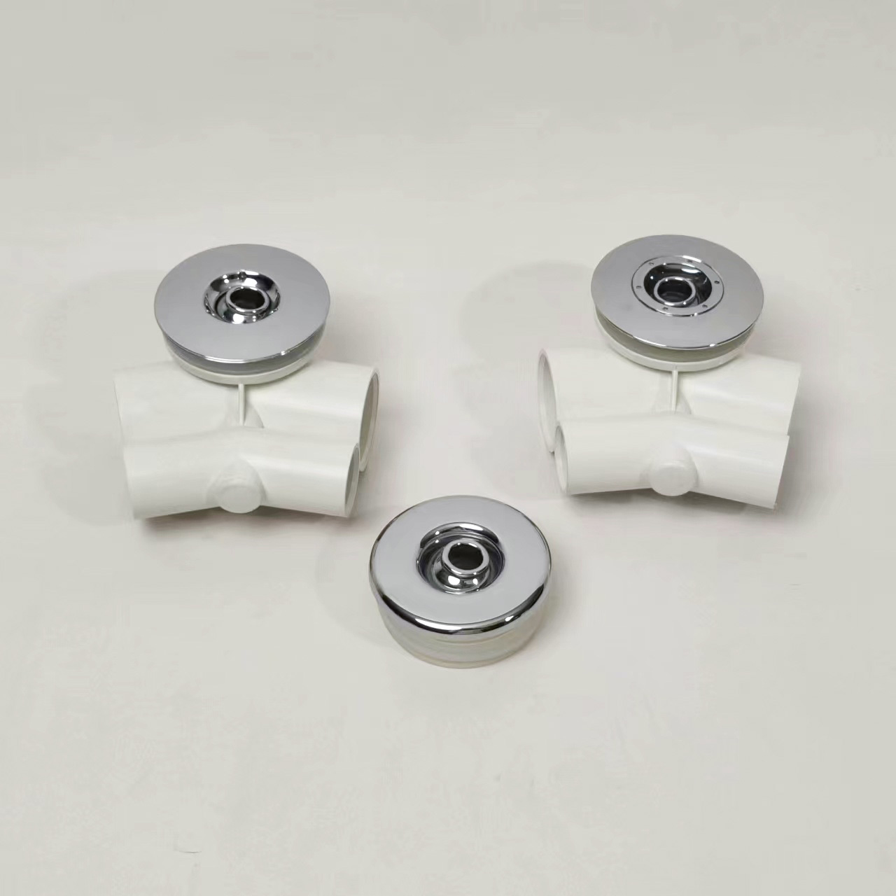 hottub jet flat 65mm ABS Chromed Cover PVC Body free-standing jet