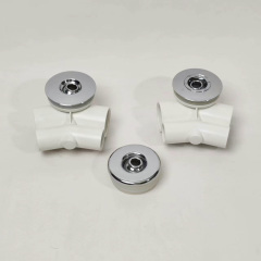 hottub jet flat 65mm ABS Chromed Cover PVC Body free-standing jet