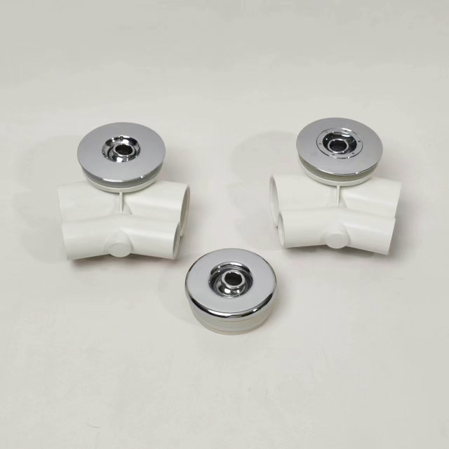 hottub jet flat 65mm ABS Chromed Cover PVC Body free-standing jet