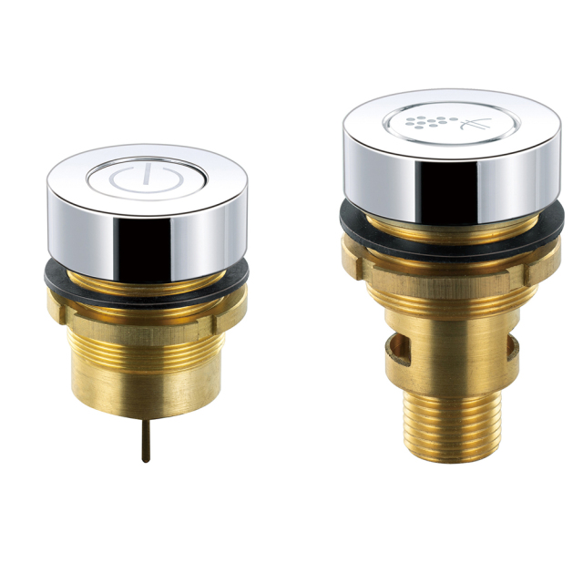 Hydro massage system bathtub air push button for air blower and pump