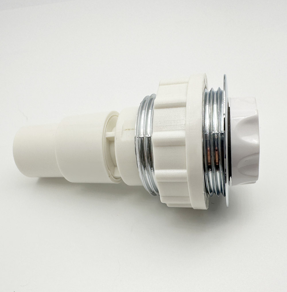 Hydromassage bathtub parts bathtub air control switch with white PVC body