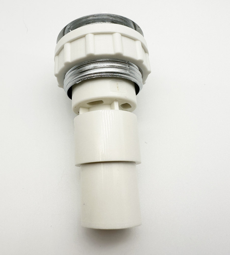 Hydromassage bathtub parts bathtub air control switch with white PVC body