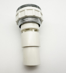Hydromassage bathtub parts bathtub air control switch with white PVC body