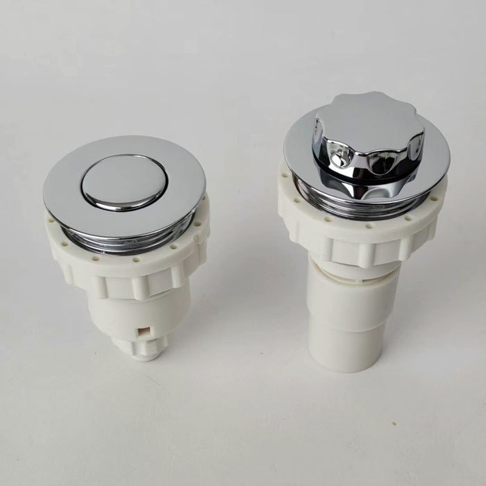 Bathtub air switch with 50mm cover ABS chromed