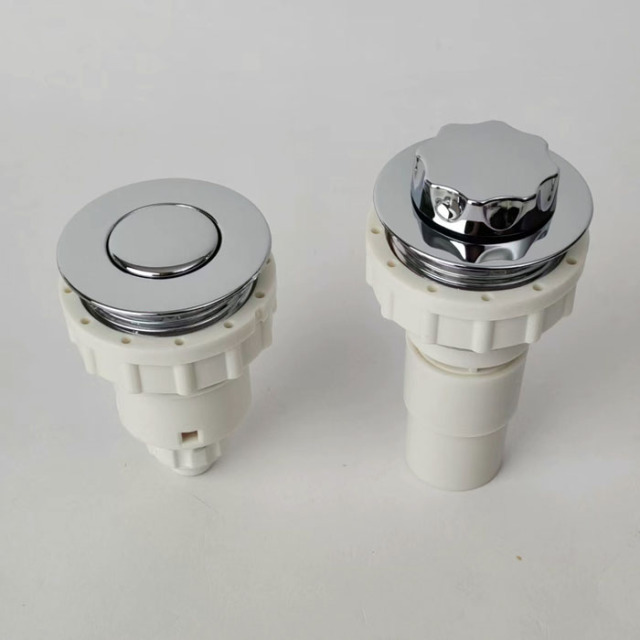 Bathtub air switch with 50mm cover ABS chromed