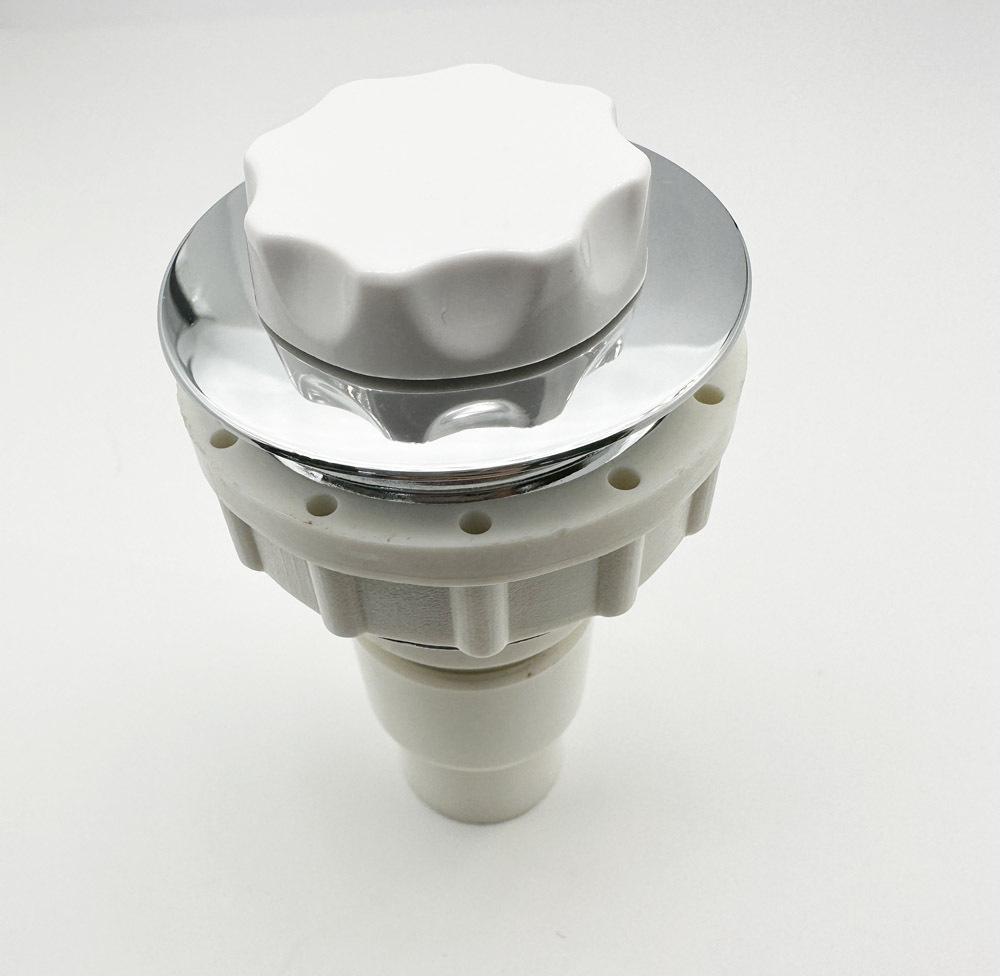 Hydromassage bathtub parts bathtub air control switch with white PVC body