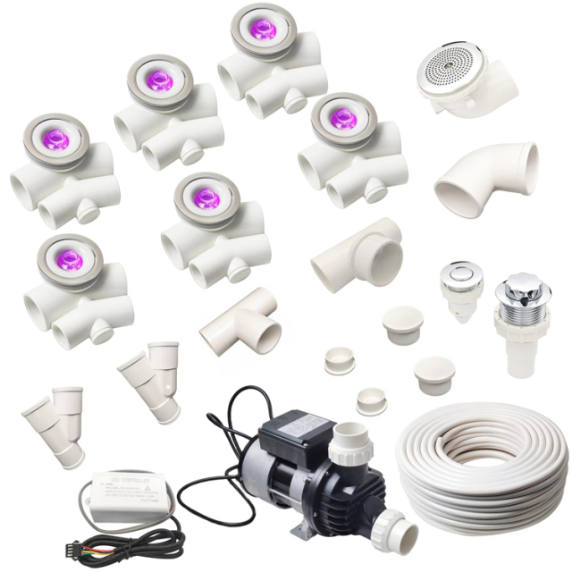 Massage bathtub whirlpool components whirlpool kit system with Ultra-thin design