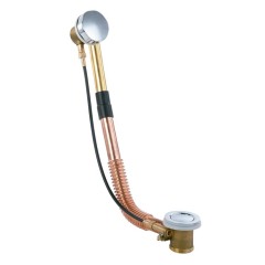 Brass pop up free standing bathtub drain parts bathtub drainer with grey and golden
